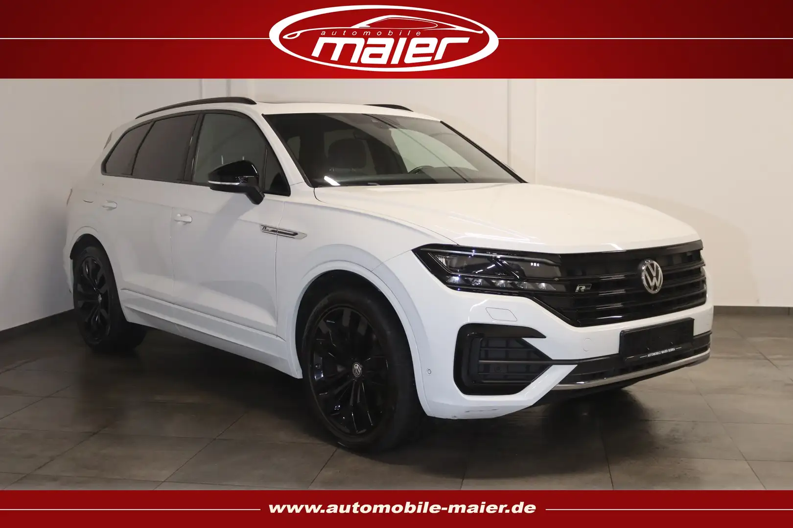 Volkswagen Touareg 4M R Line Black-VIRT-LUFT-PANO-IQ-HUD- Blanc - 1