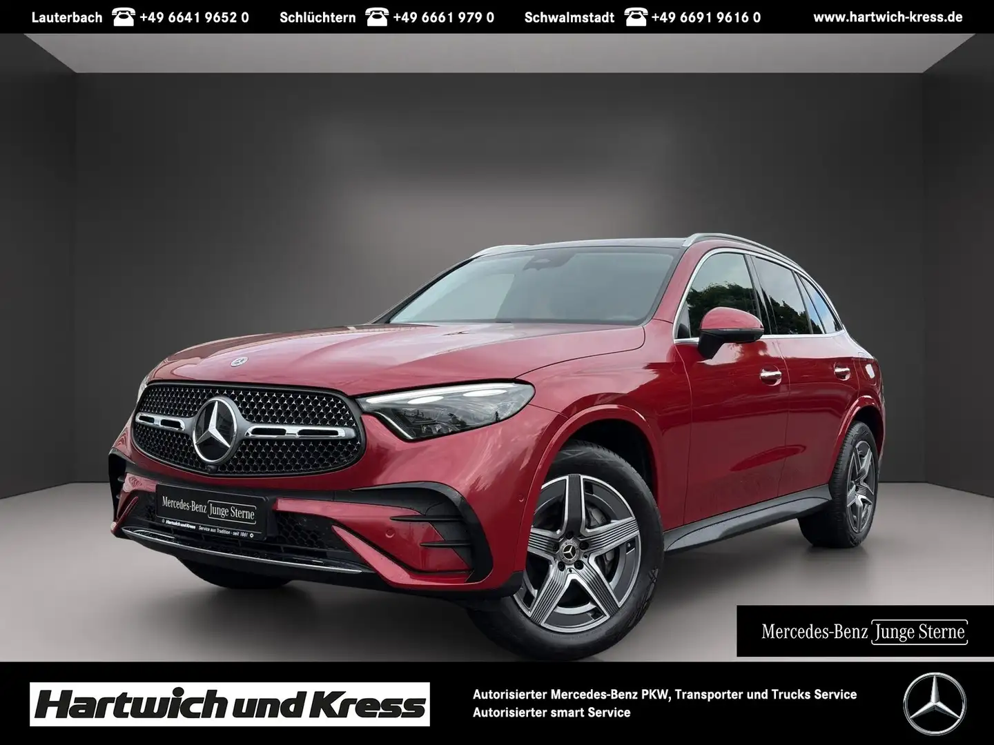 Mercedes-Benz GLC 300 GLC 300 e 4MATIC AMG-Line+AHK+Digital-Light+Burmester+360°Kamera+Pano+Memory Rot - 1