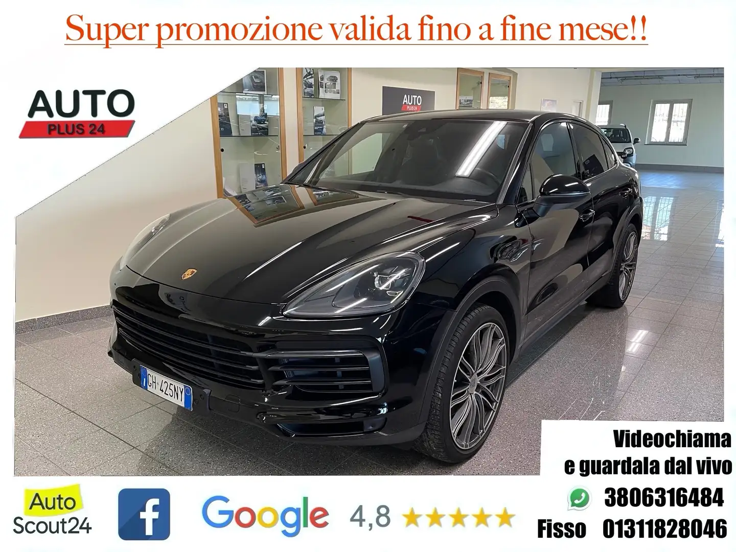 Porsche Cayenne Coupe 3.0 E-hybrid tiptronic, PREZZO REALE Noir - 1