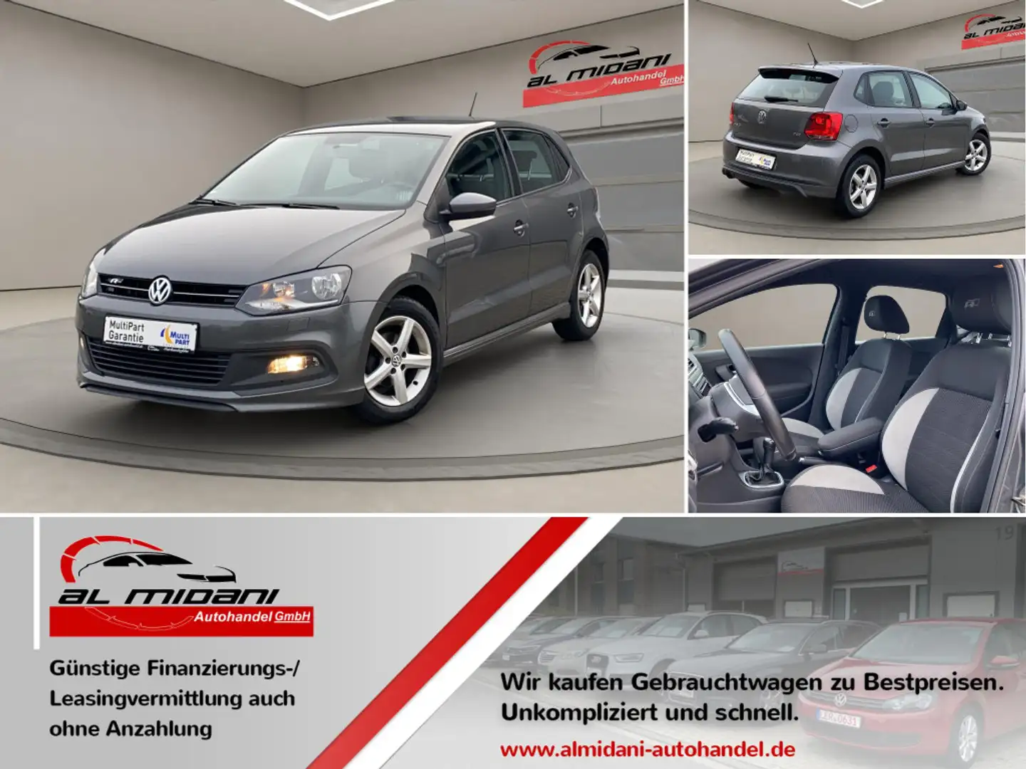 Volkswagen Polo 1.2 TSI Blue Motion Technology Lounge Gris - 1