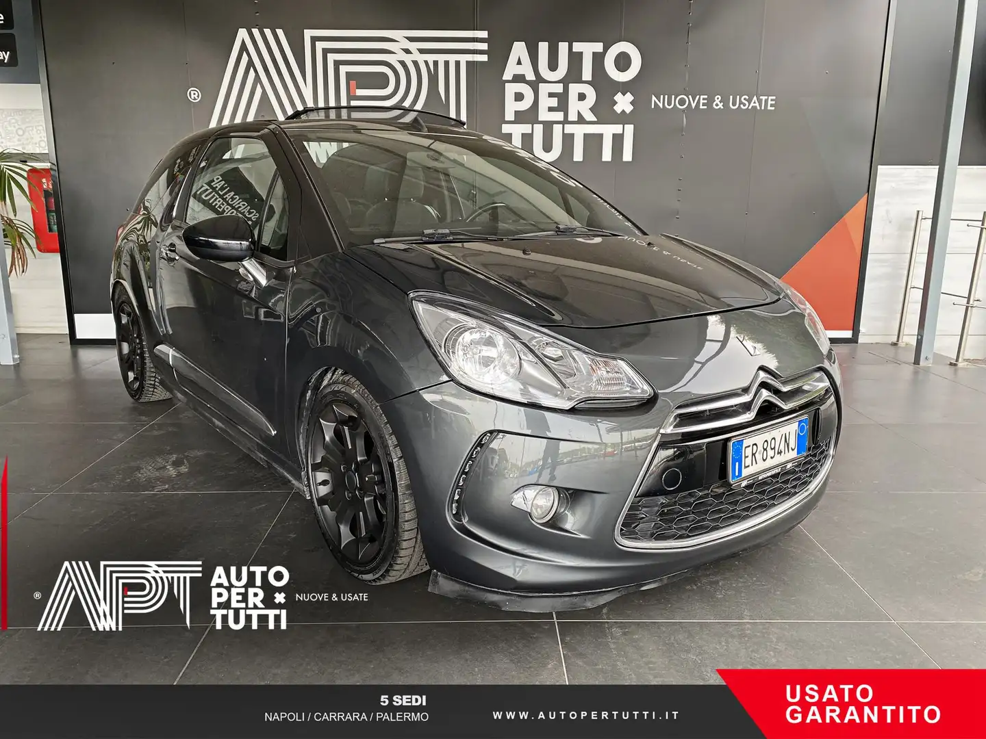 Citroen DS DS3 Cabrio 1.6 thp Sport Chic 155cv Grey - 2