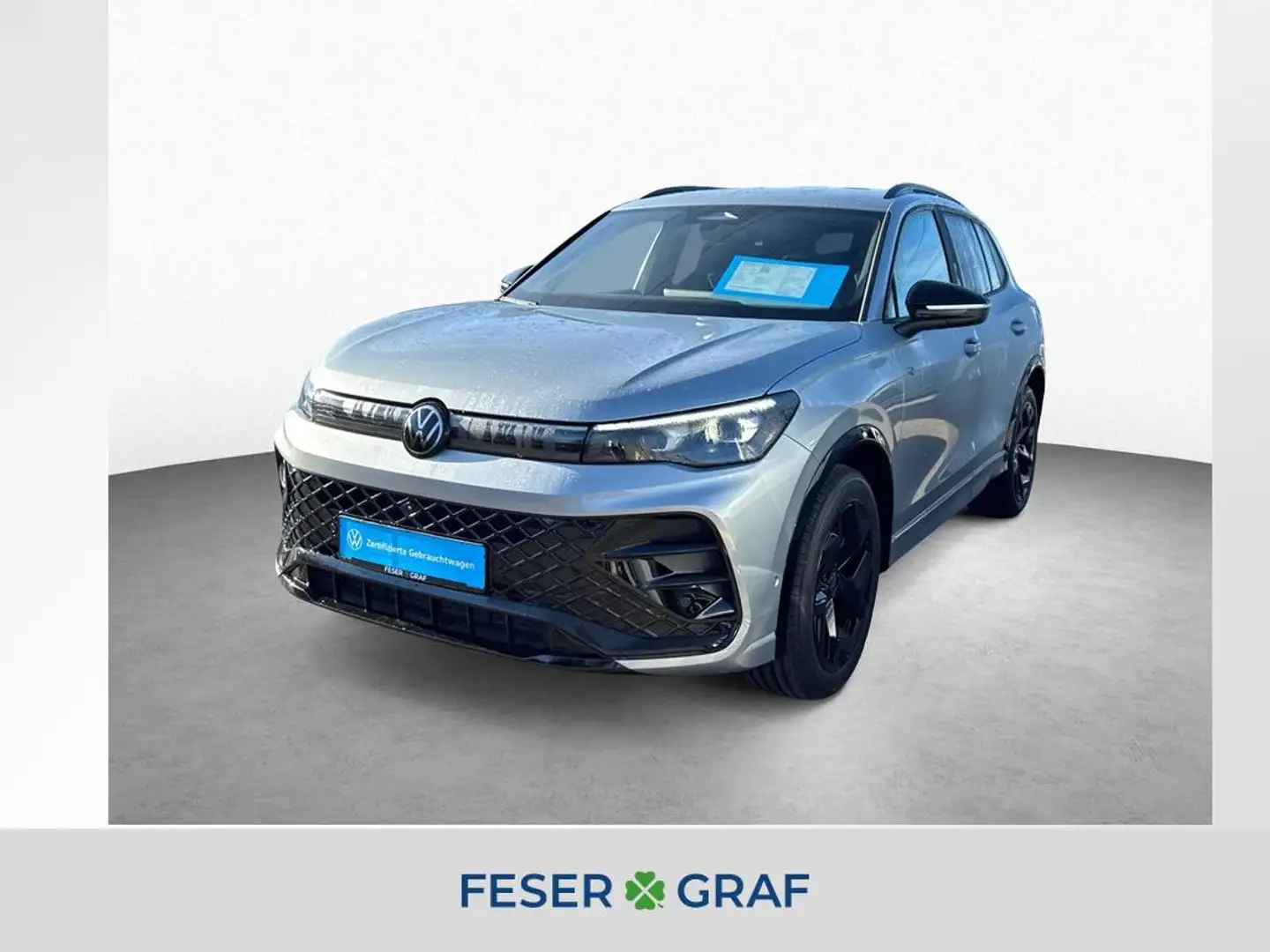 Volkswagen Tiguan 2.0 TDI DSG R-Line BLACK NAVI KAM APP ACC Zilver - 1