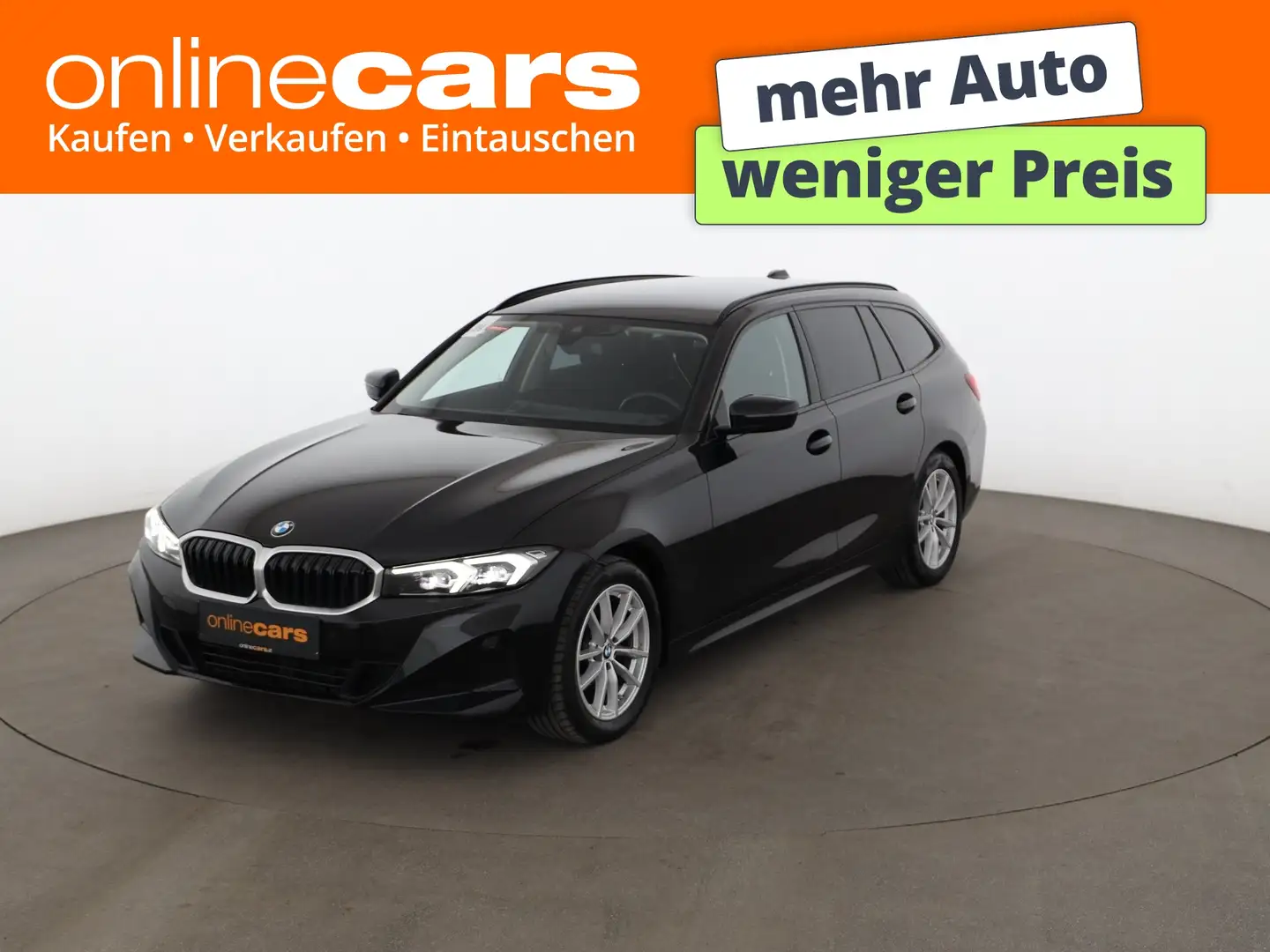 BMW 318 d Touring Aut LED NAVI ASSIST SITZHZG TEMP PDC Schwarz - 1