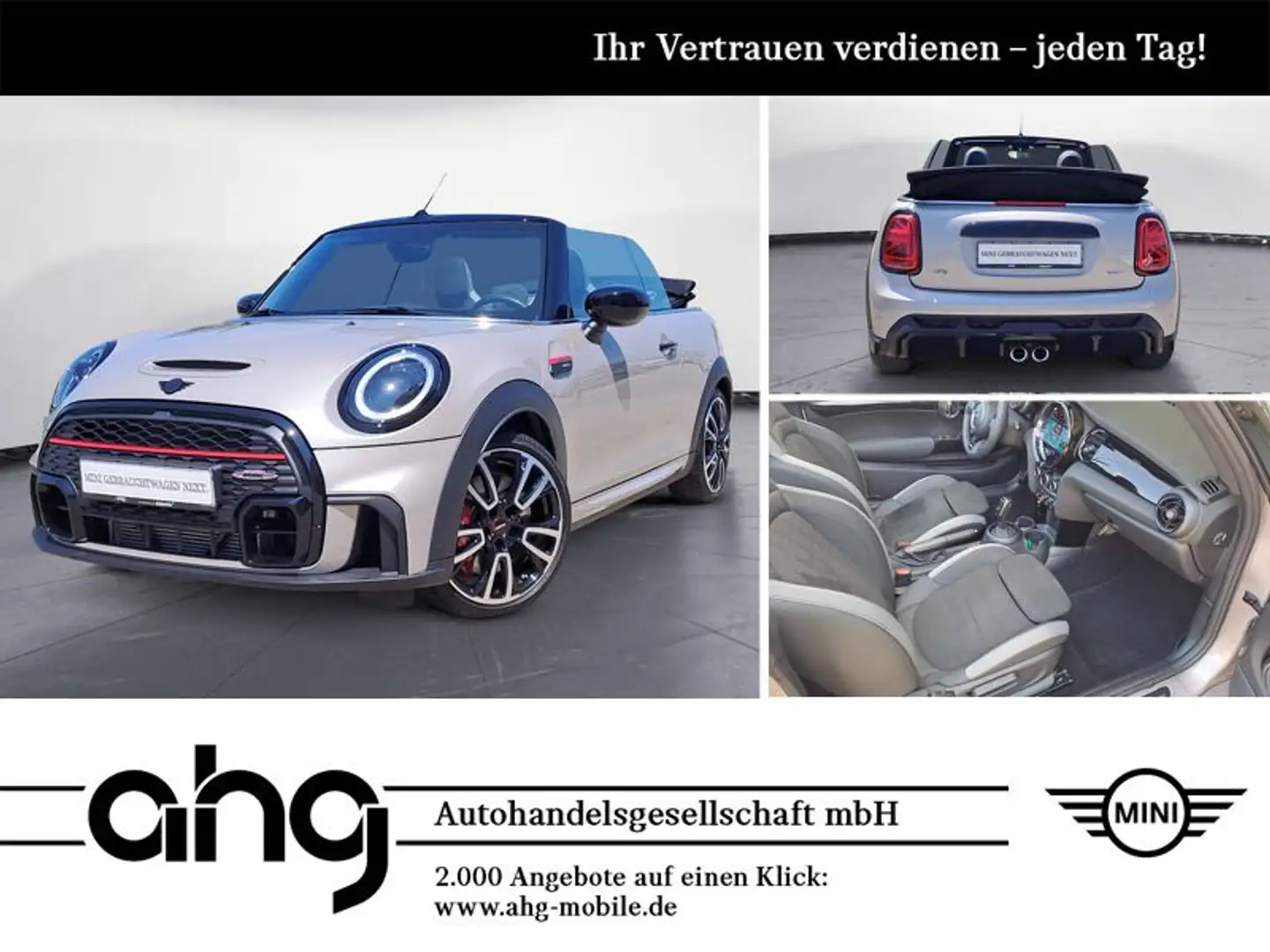 MINI John Cooper Works Cabrio JCW Trim PDC LED Sitzh. Grau - 1