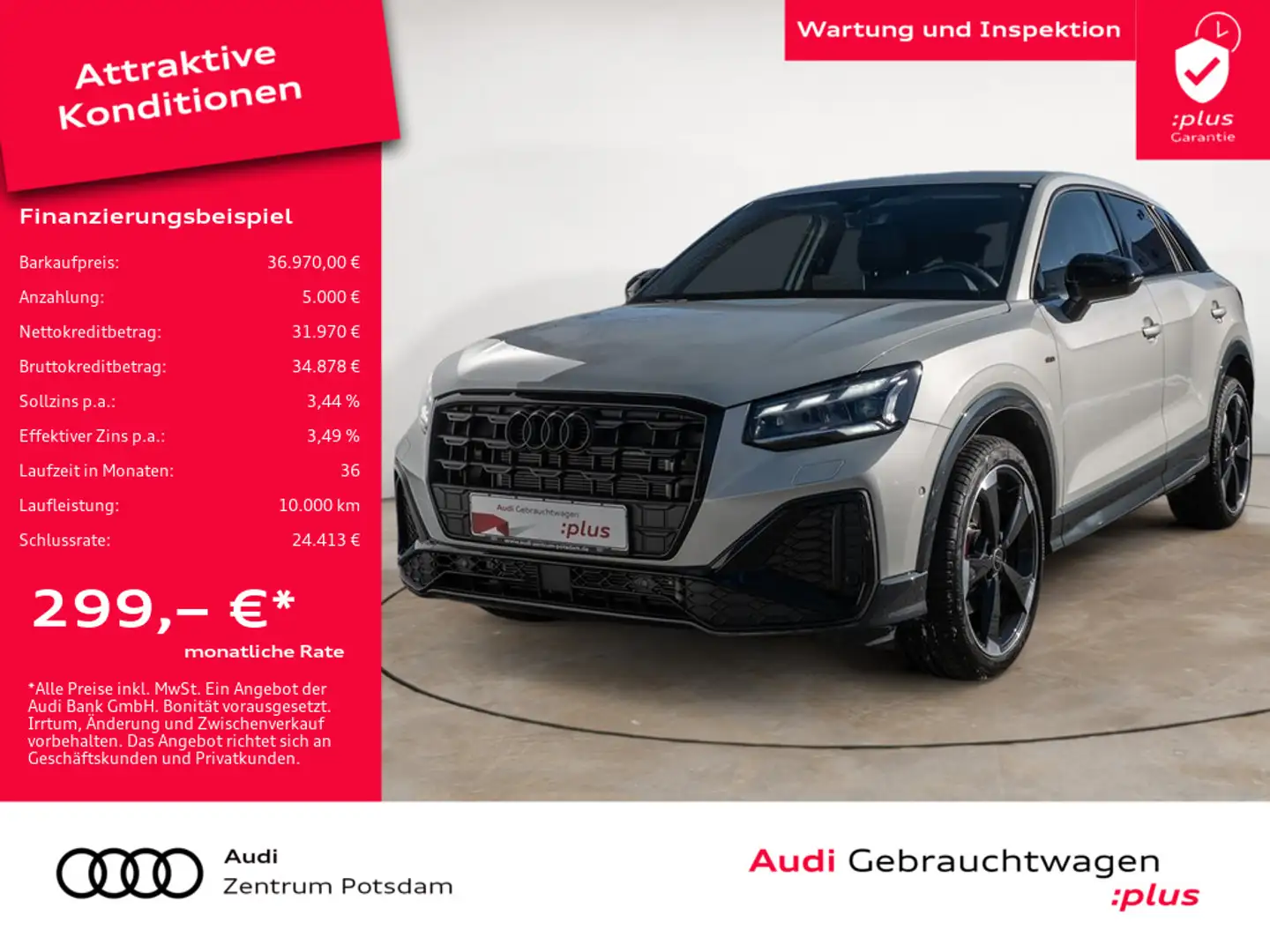 Audi Q2 35TFSI S line MATRIX NAVI VIRTUAL Zilver - 1