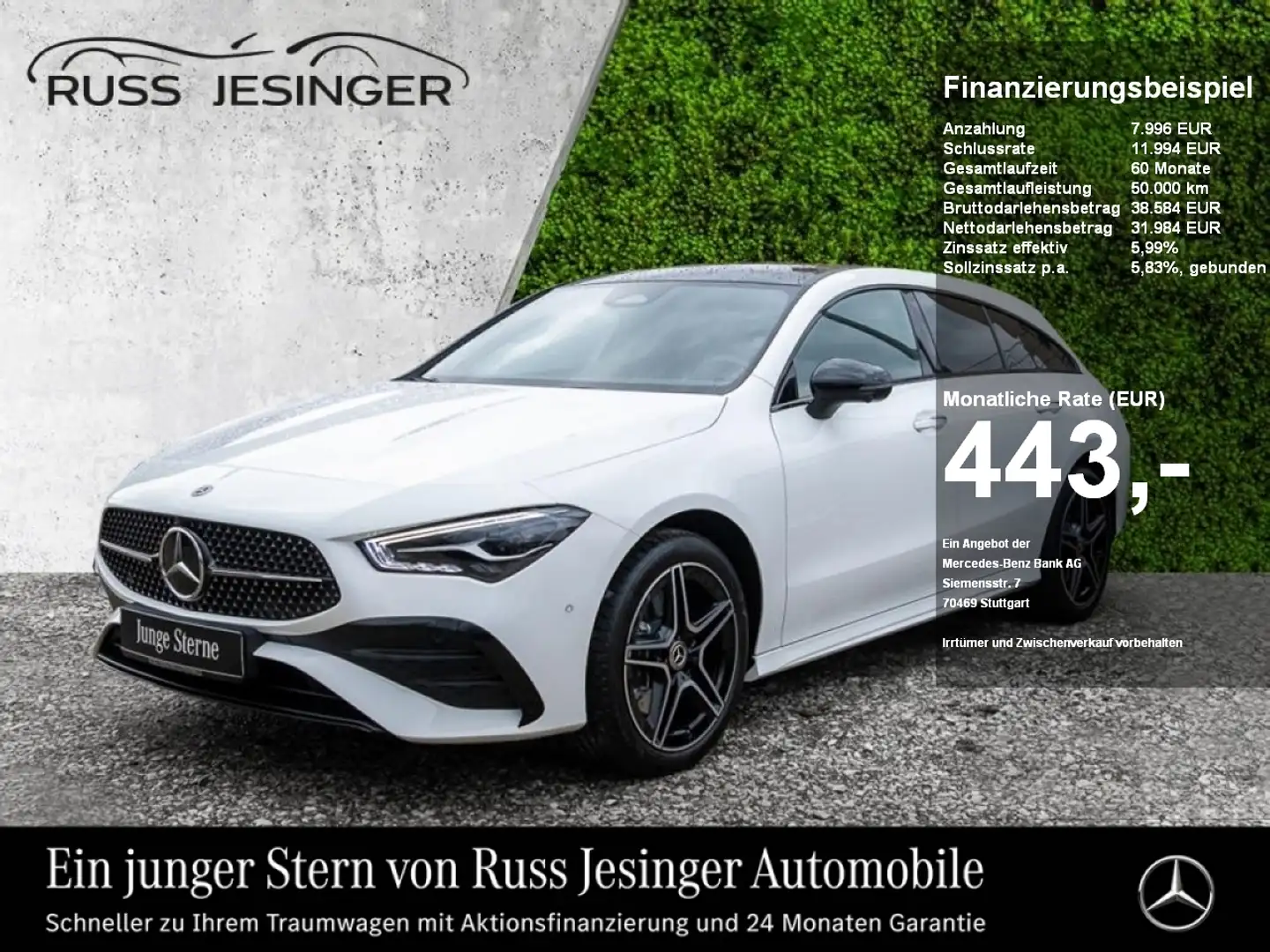 Mercedes-Benz CLA 250 e SB AMG Line *AHK*Burm*KeyGo*Distr*Pano White - 1
