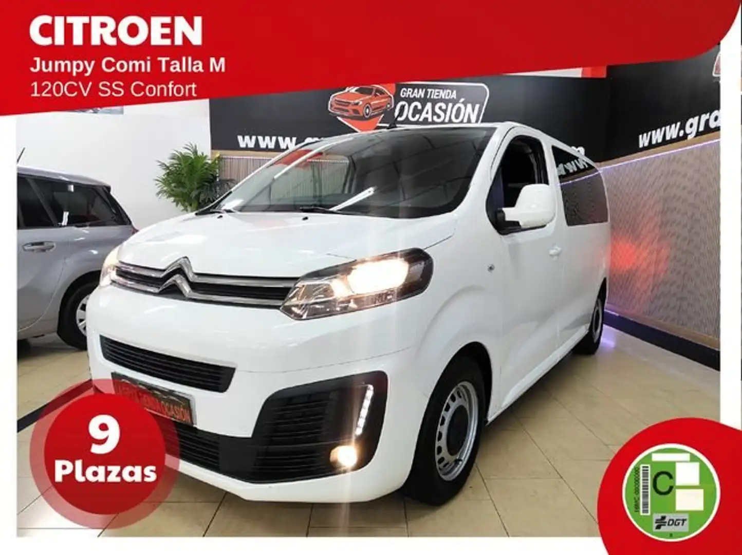 Citroen Jumpy Combi Talla M BlueHDi 120 SS Confort Blanco - 1