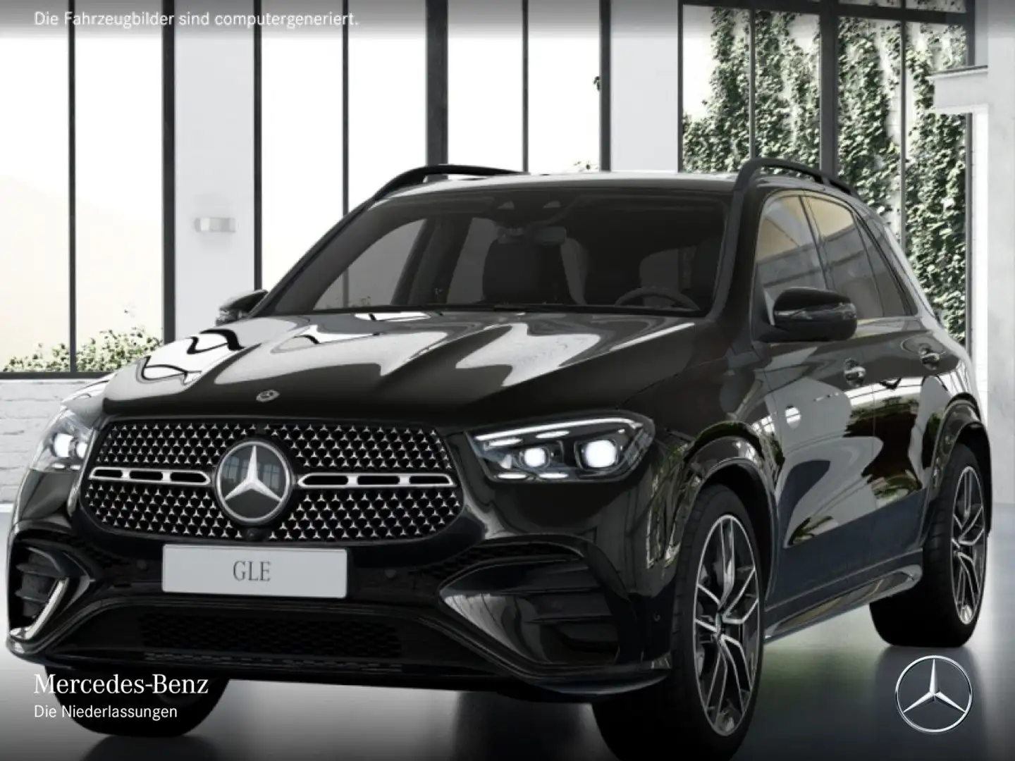Mercedes-Benz GLE 450 4M AMG+NIGHT+PANO+360+AHK+MULTIBEAM+22"+9G Schwarz - 2