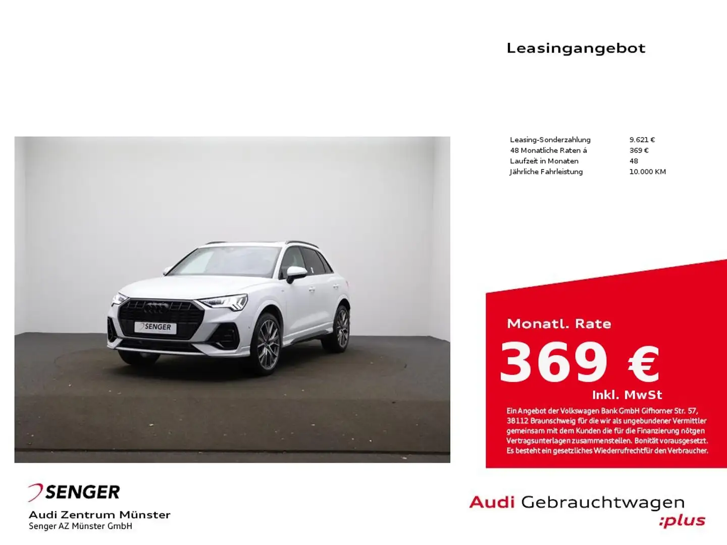 Audi Q3 35 TFSI S line S tronic Kamera Navi LED ACC Weiß - 1