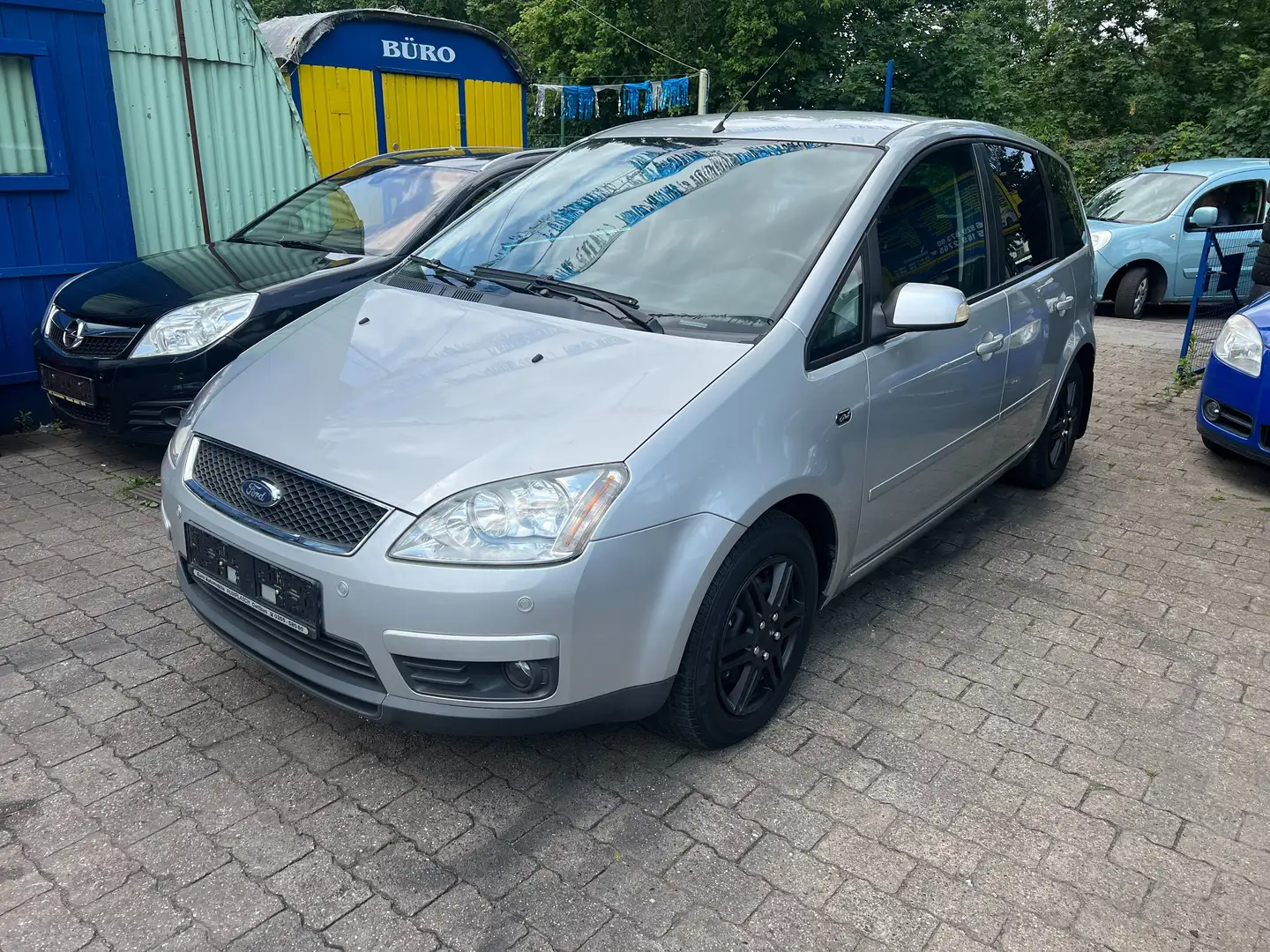 Ford Focus C-Max Ghia Tüv Neu 06.2027 AUTOMATIK AHK SHZ KLIMAAUT Plateado - 1