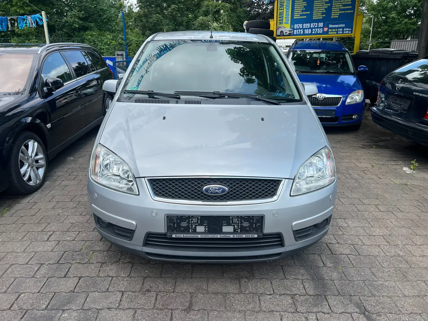 Ford Focus C-Max Ghia Tüv Neu 06.2027 AUTOMATIK AHK SHZ KLIMAAUT Plateado - 2