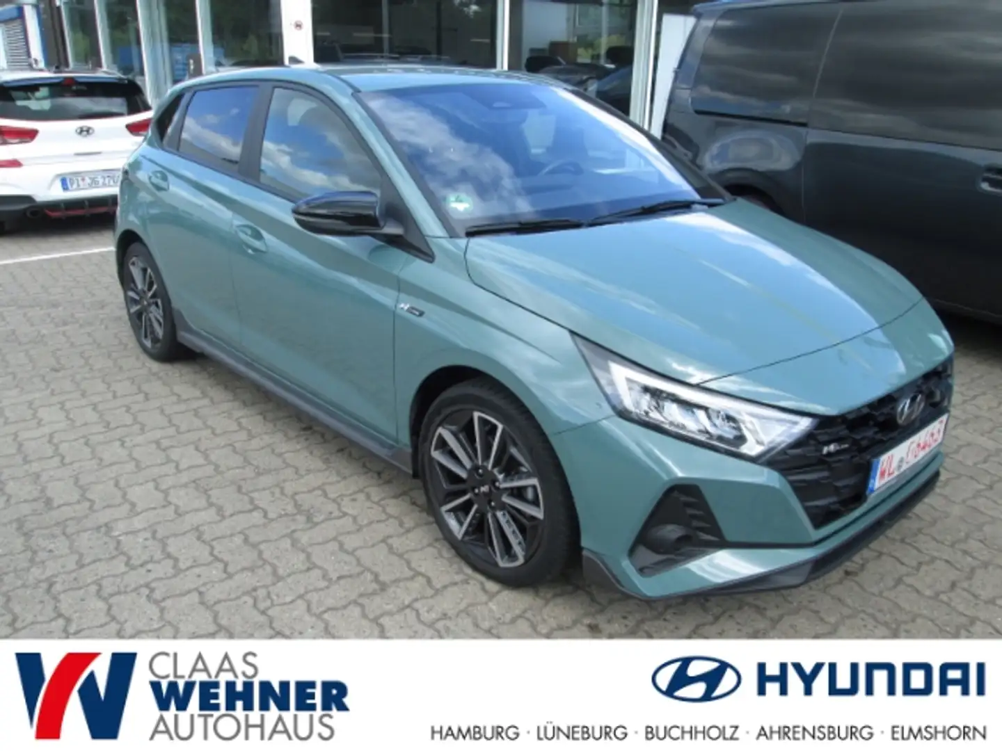 Hyundai i20 N Line Mild-Hybrid 1.0 T-GDI EU6d Voll LED Android Groen - 1