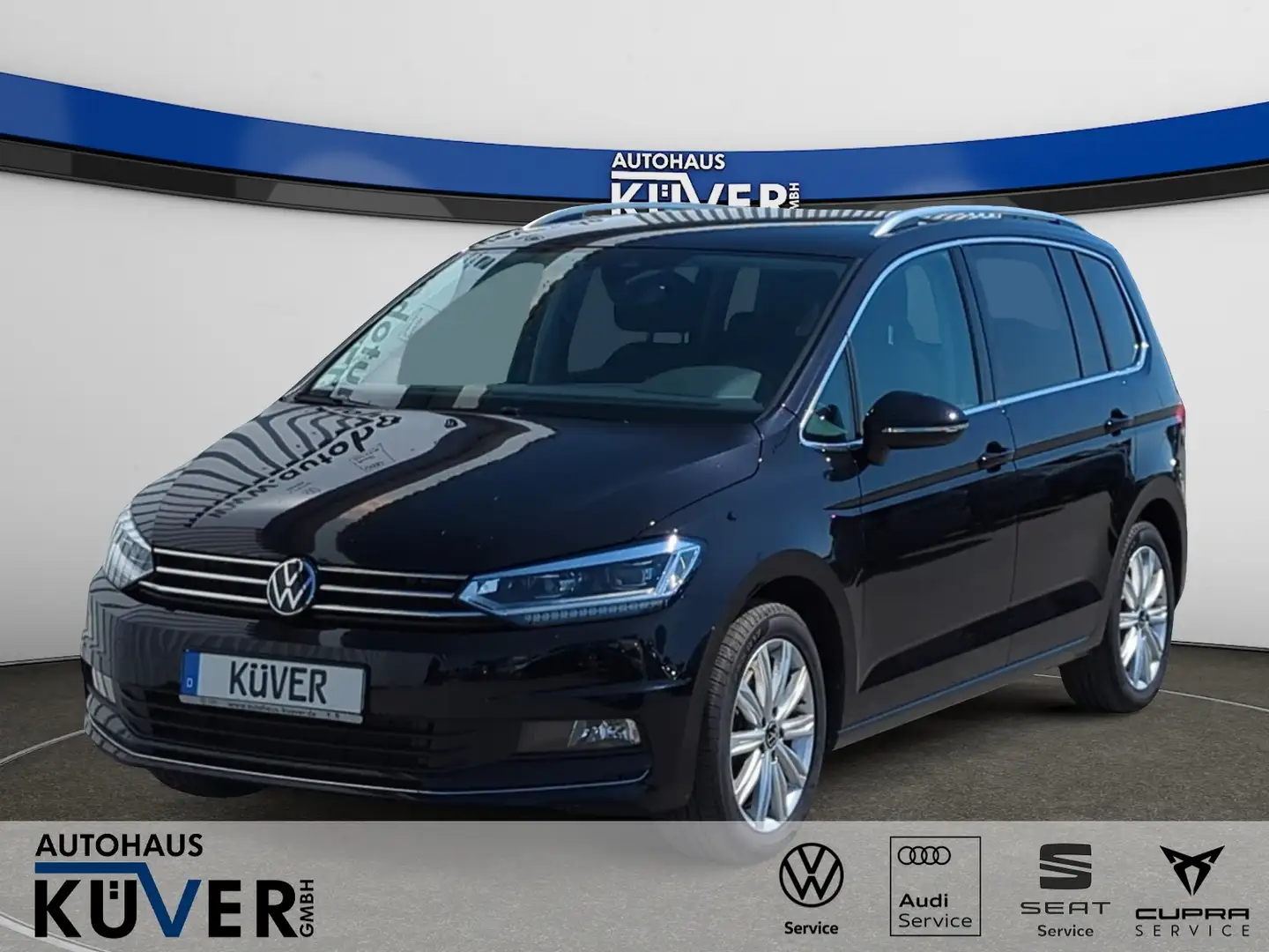 Volkswagen Touran Highline 2,0 TDI DSG Navi+ACC+AHK+LED+7S Schwarz - 1
