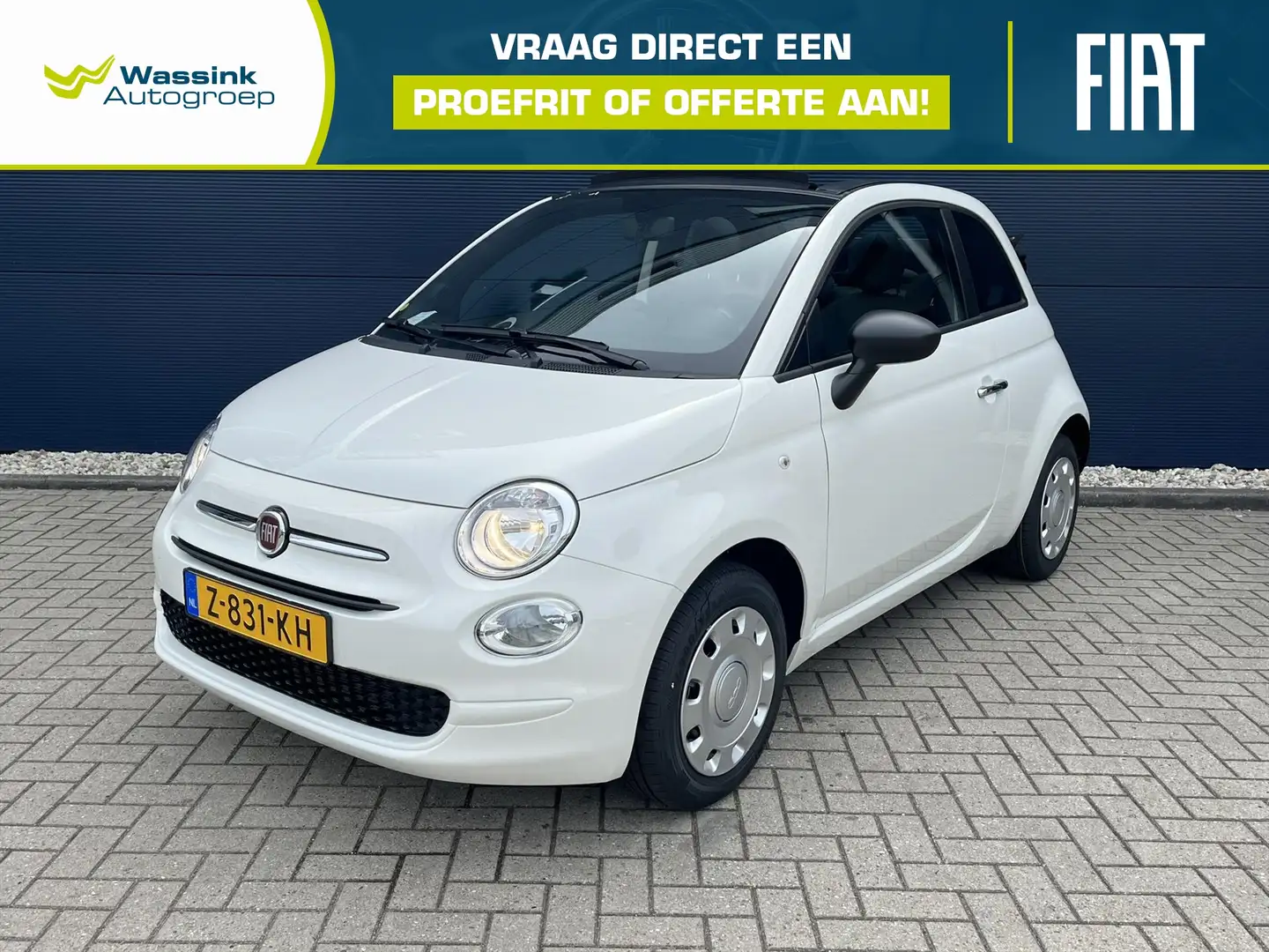 Fiat 500C CABRIO 1.0 Hybrid 70pk Urban | Bluetooth | Airco Wit - 1