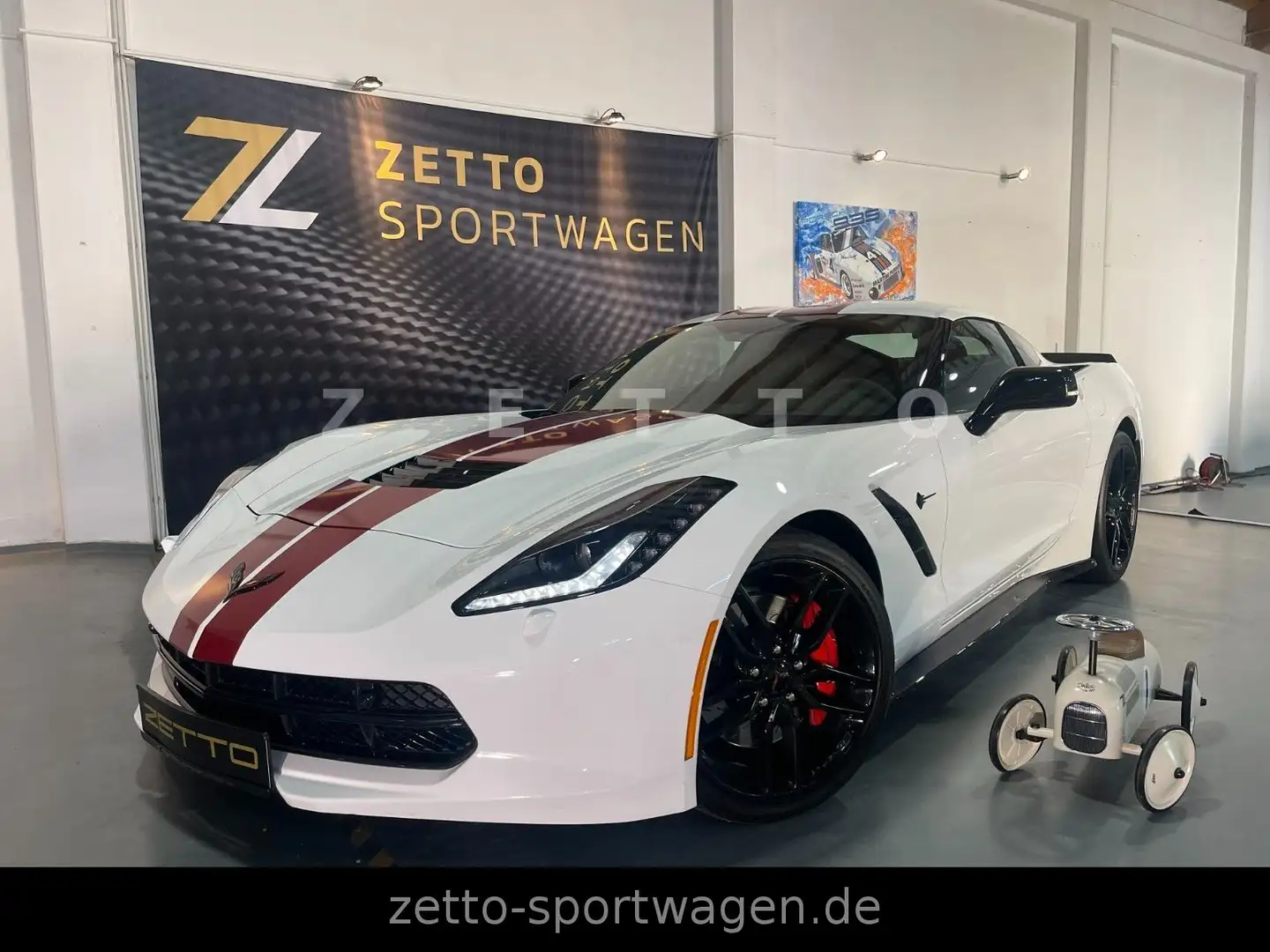 Corvette C7 6.2 V8 Coupe 2LT - SPORT-SCHALE COMP Weiß - 1
