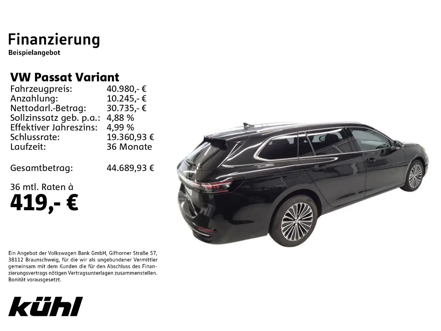 Volkswagen Passat Variant 2.0 TDI DSG Elegance IQ.Light/ACC Schwarz - 2