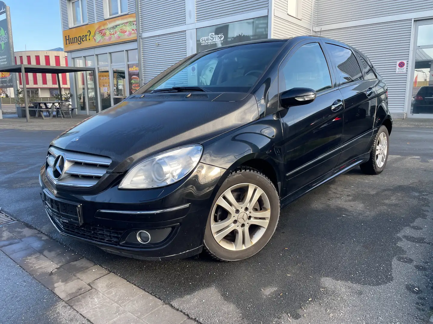 Mercedes-Benz B 200 Turbo TÜV 2027+KLIMA+SiHz+NAVI+Teilleder+Alu Schwarz - 1