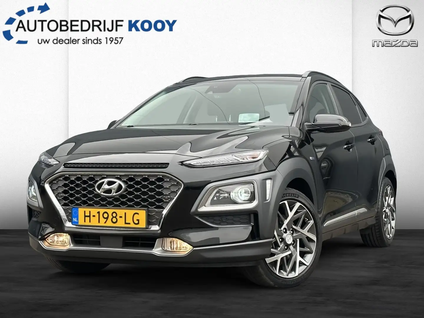 Hyundai KONA 1.6 GDI HEV Premium Zwart - 1
