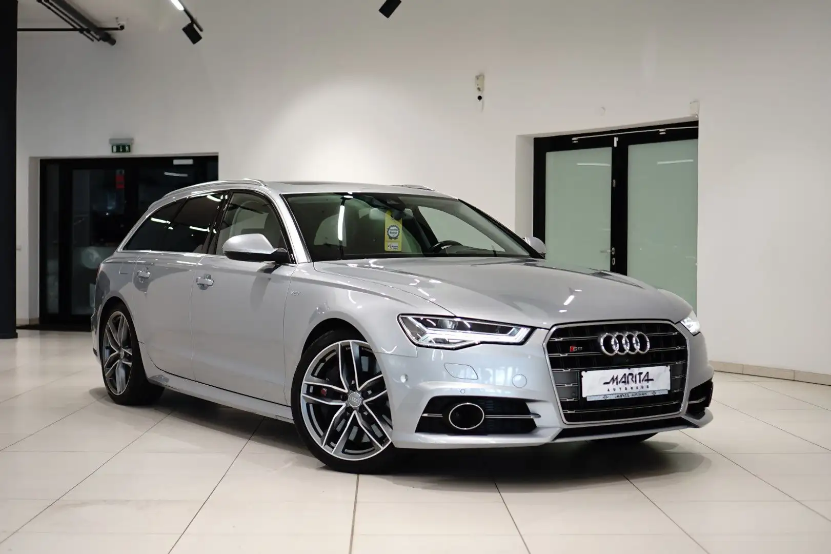Audi S6 AVANT 4.0|ACC|HUD|MASSAG|LUFT|360°|PANO|MEMO| Argent - 1