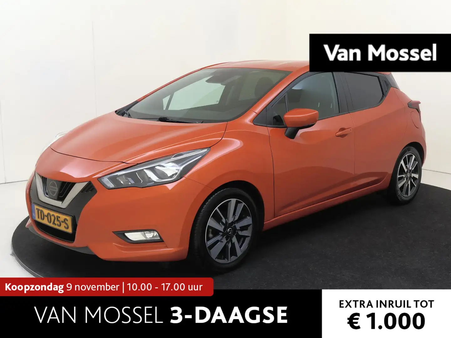 Nissan Micra 0.9 IG-T N-Connecta | TREKHAAK 1200 kg| Navigatie| Oranje - 1