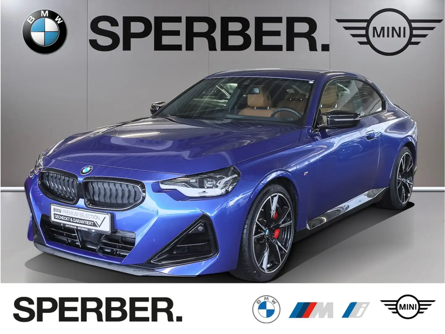 BMW 240 xDr. Coupe LC Prof., HuD, Kamera, AHK, Keyless, uv Blau - 1