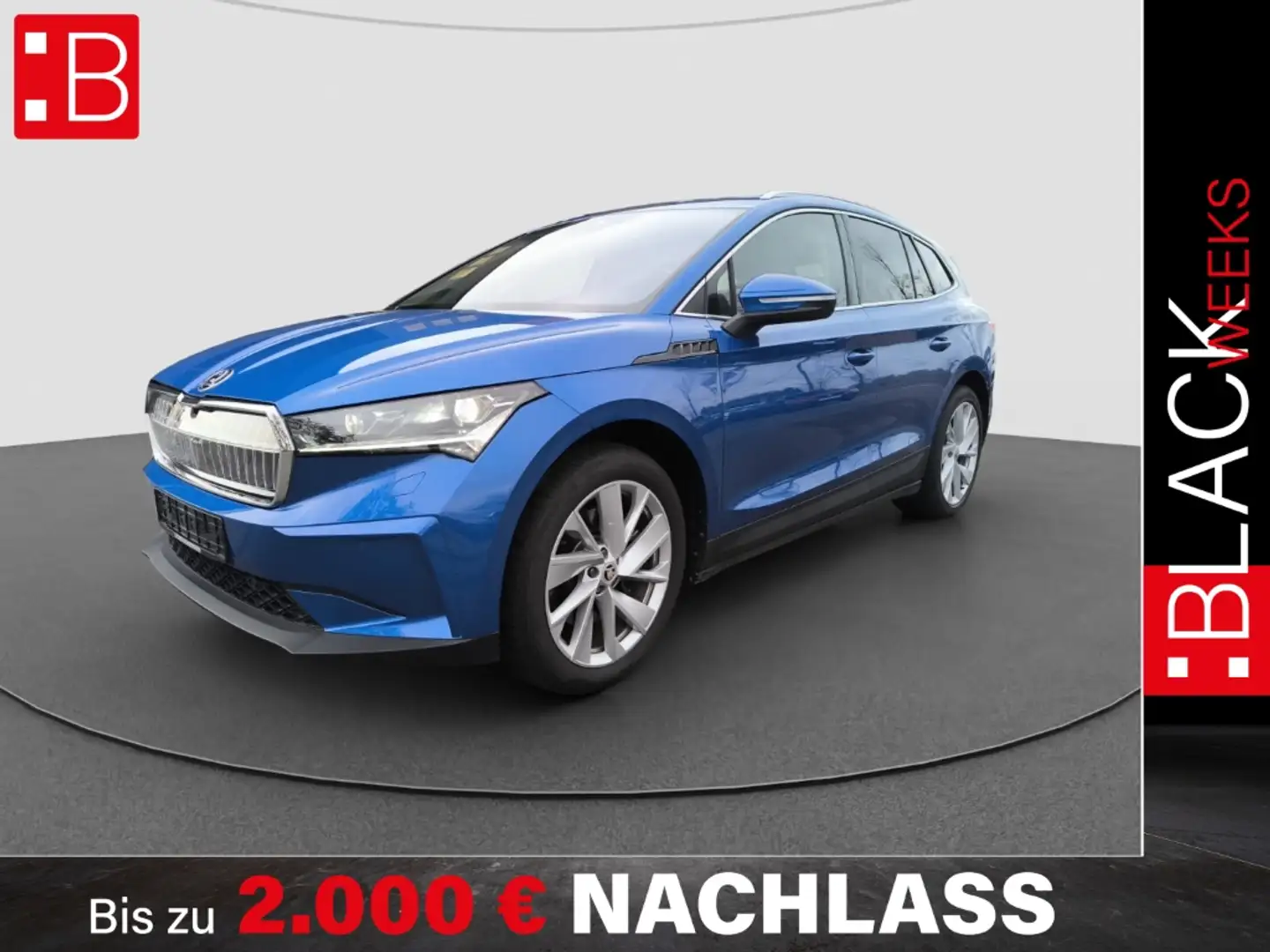 Skoda Enyaq 80x 4x4 NAVI ACC RFK LED MATRIX SH KLIMA Blau - 1