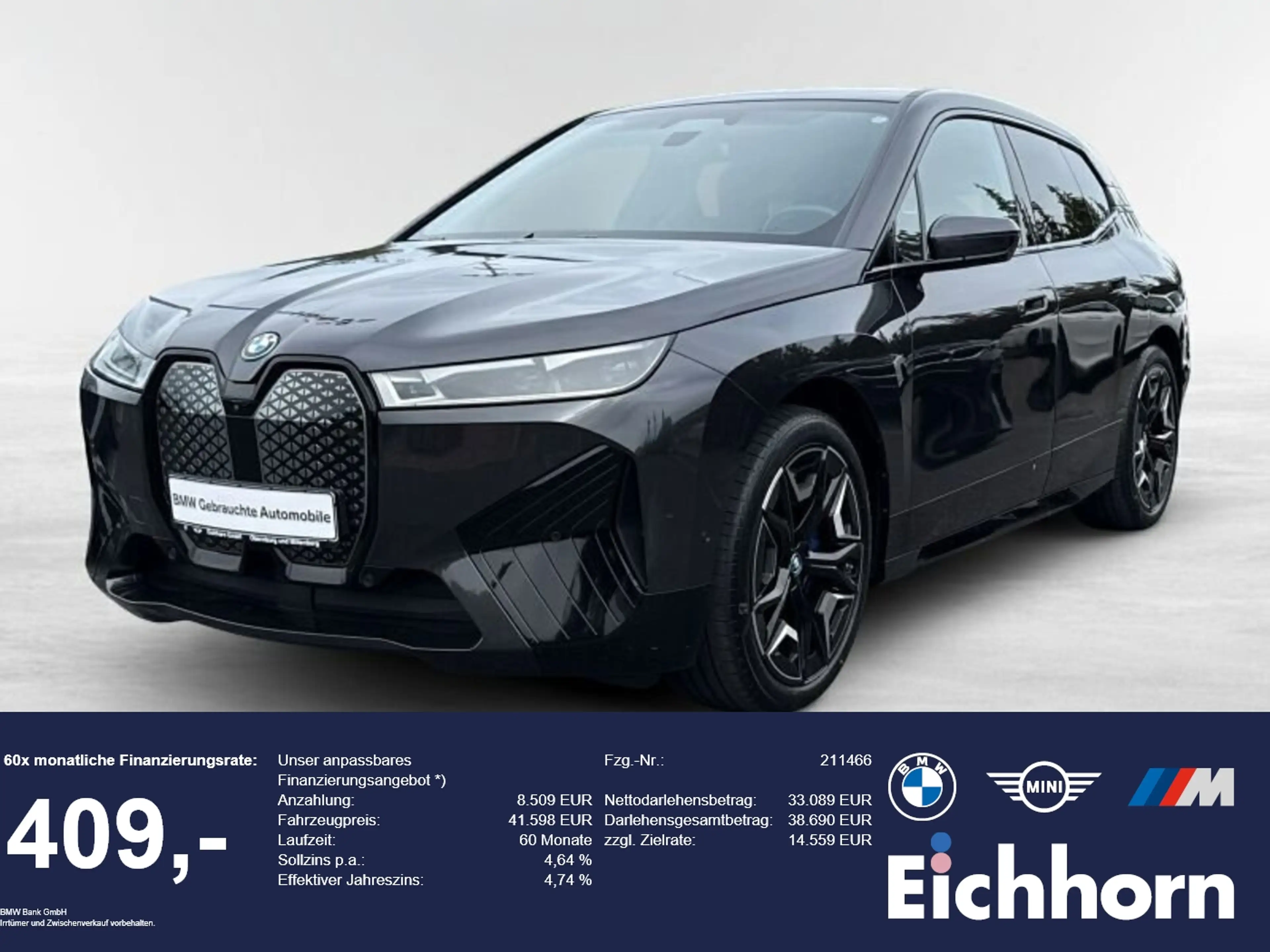 BMW iX xDrive40 Sportpaket LEDER.ACC.AHK.LASERLICHT
