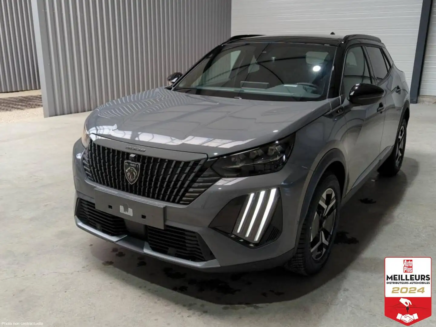 Peugeot 2008 HYBRID 136 E-DCS6 GT + GRIP CONTROL + TOIT PANO Gris - 1