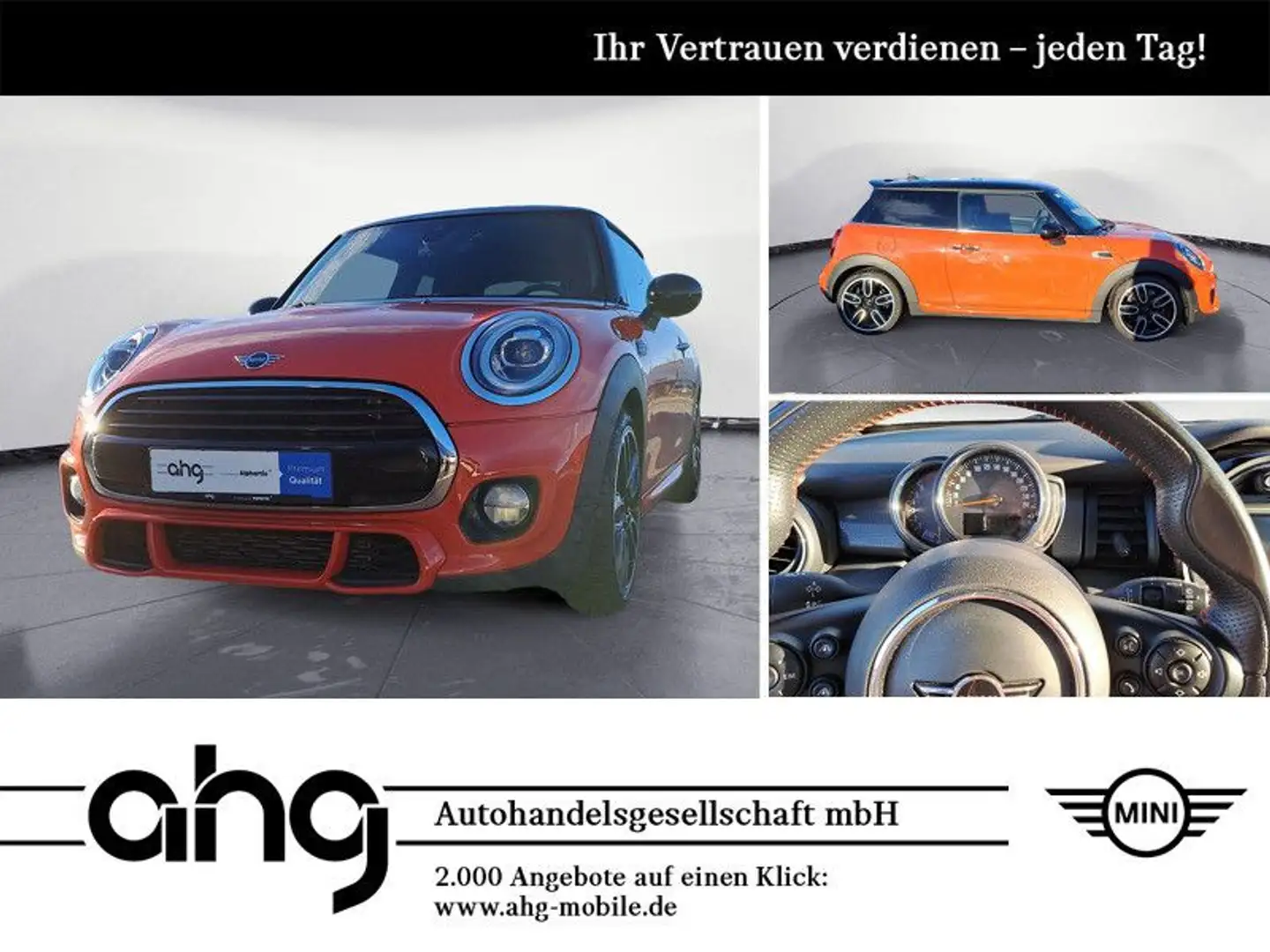 MINI Cooper JCW Sportsitze, PDC vorne und hinten Orange - 1