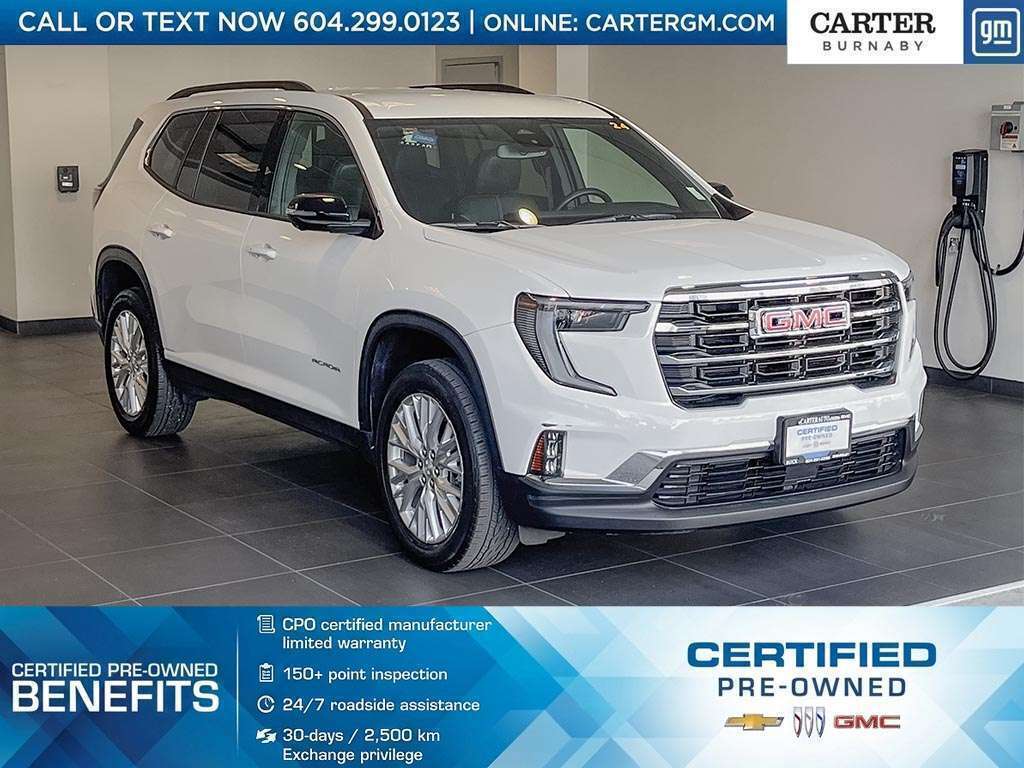 White 2024 GMC Acadia SUV / Crossover Four-Wheel Drive 8-Speed Automatic