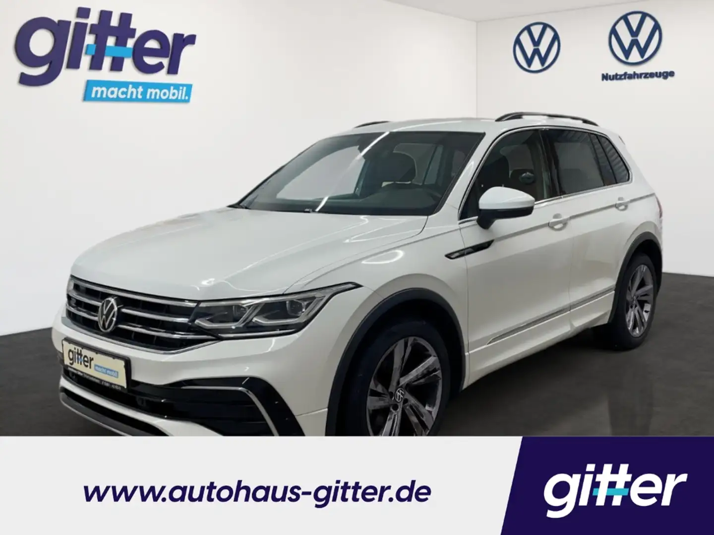 Volkswagen Tiguan 1.5 TSI R-LINE MATRIX LED NAVI ACC ESP Sportpaket Wit - 1