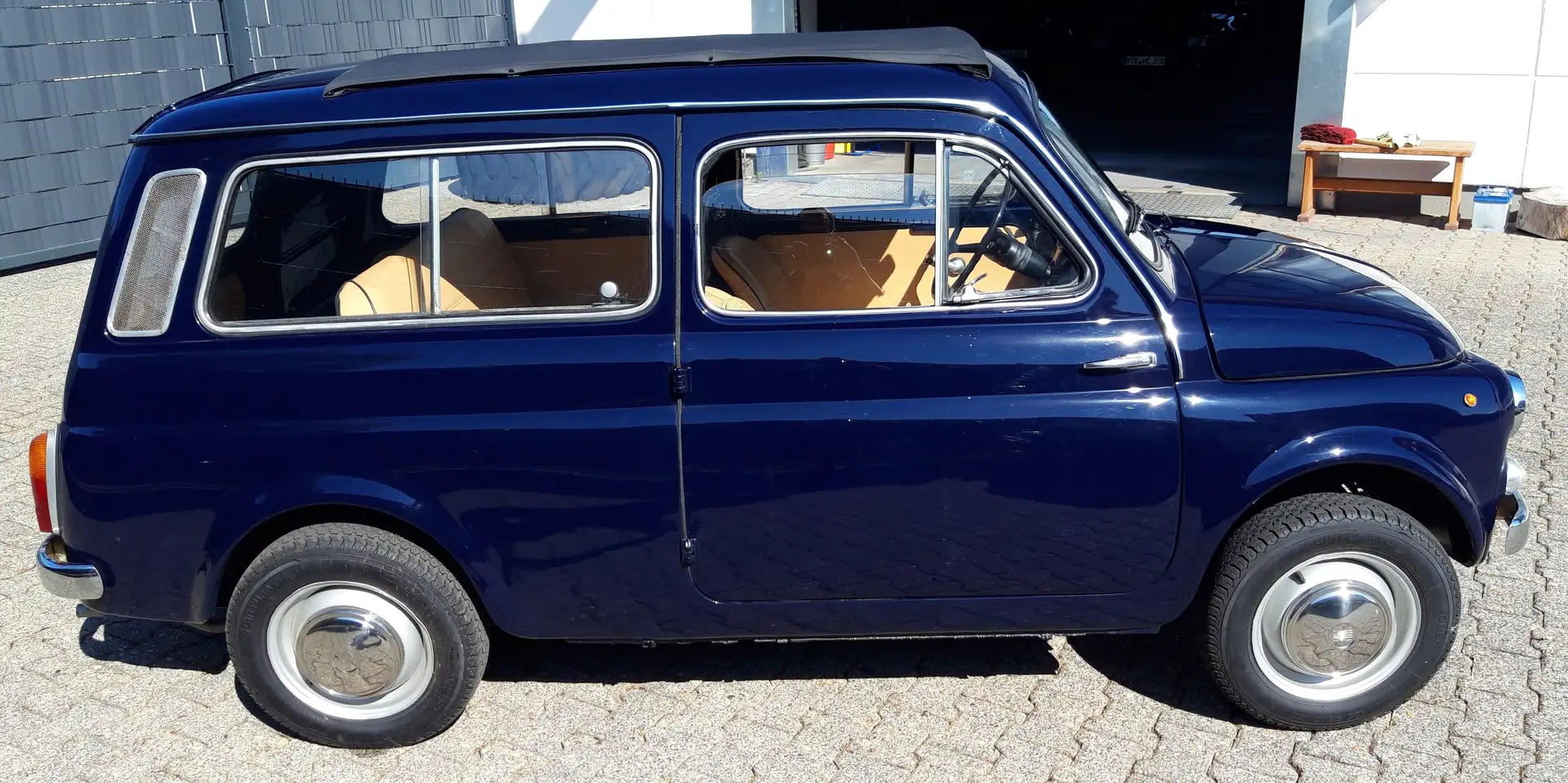 Fiat 500 Autobianchi 120 Nuova 500 Giardiniera Bleu - 1