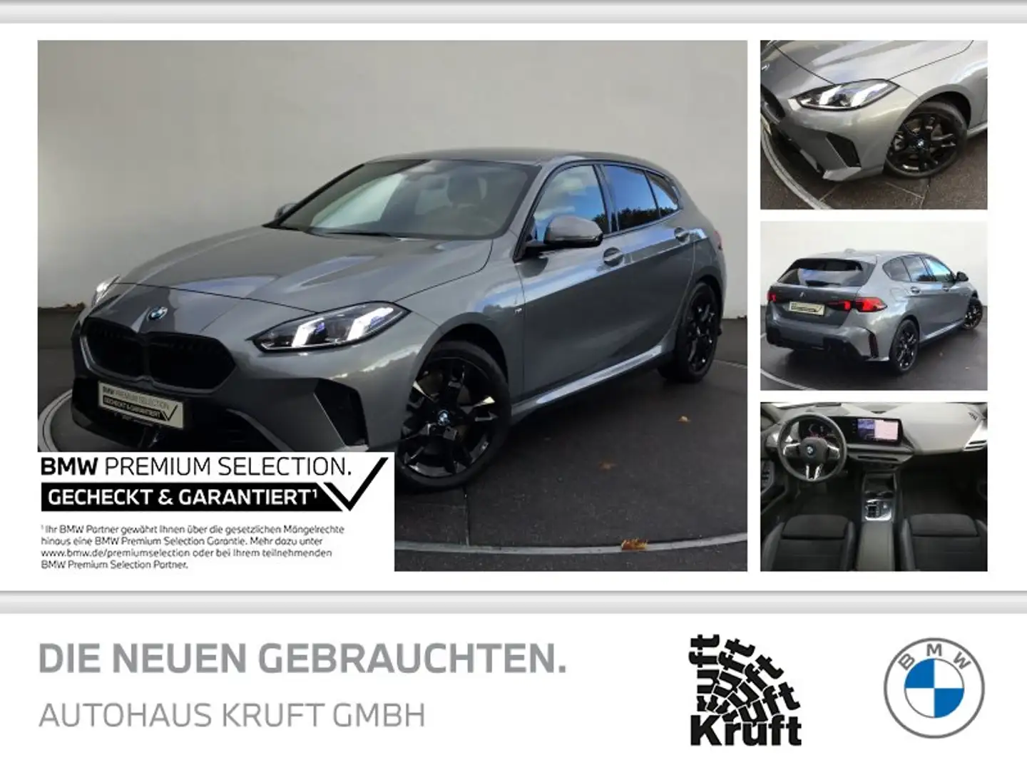 BMW 123 xDrive M SPORT+HUD+KAMERA+ESITZE+HK SOUND Grau - 1