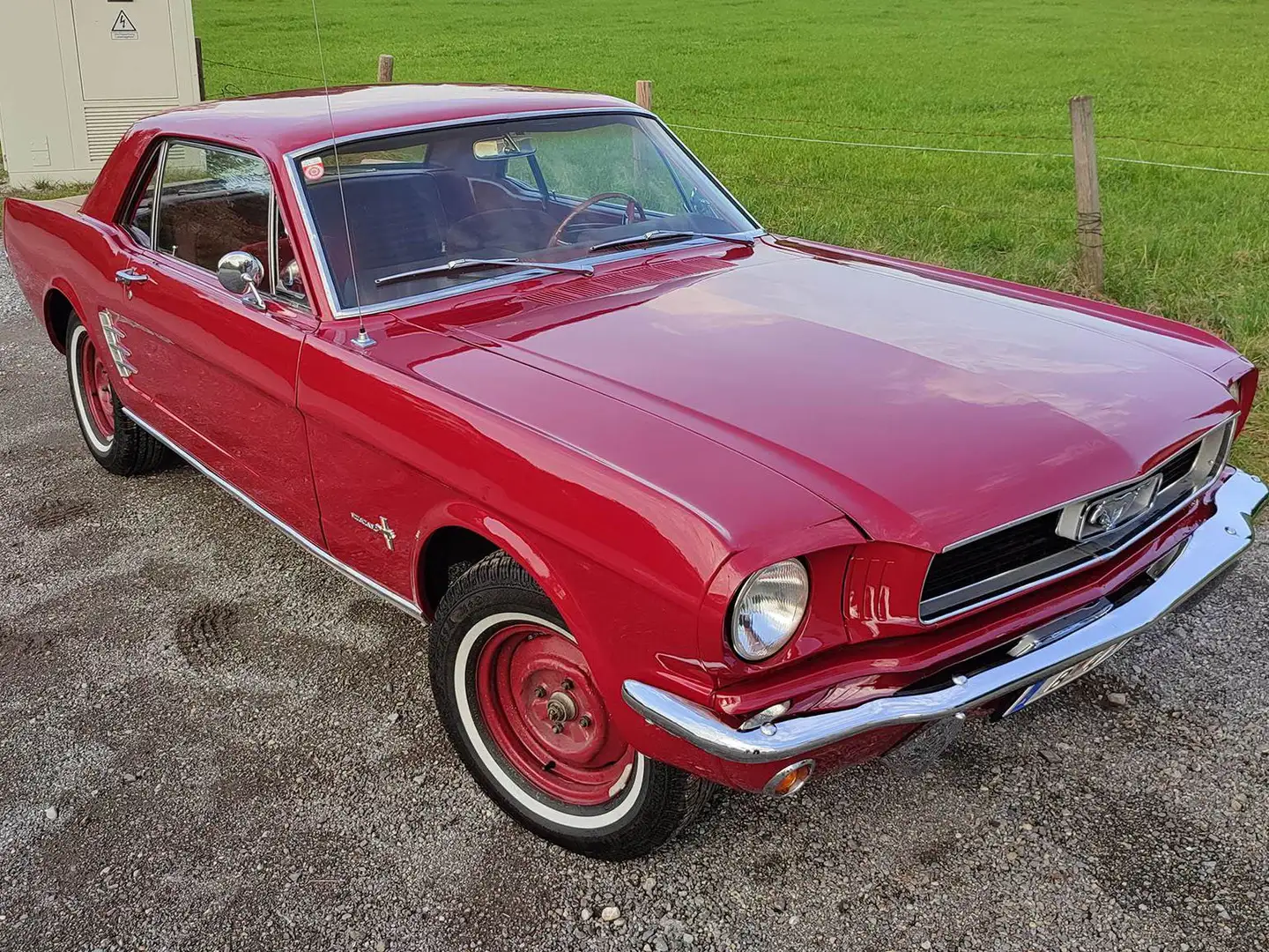Ford Mustang 1966 Coupe Rot - 1