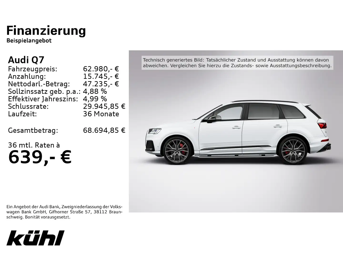 Audi Q7 50 TDI Q Tip. Competition plus LED/Luft/ACC/H Weiß - 2