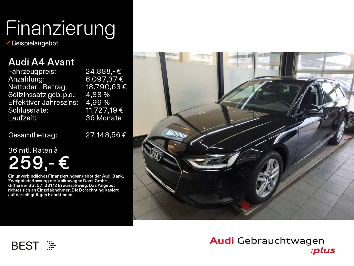 Audi A4 40 TDI Tour*Business*Interface*PDC*SHZ Nero - 1