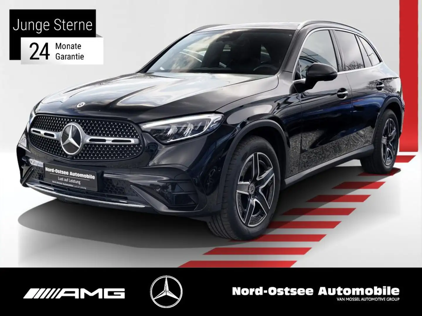 Mercedes-Benz GLC 200 4M AMG PANO MEMORY KAMERA AHK LED AMBIE Schwarz - 1