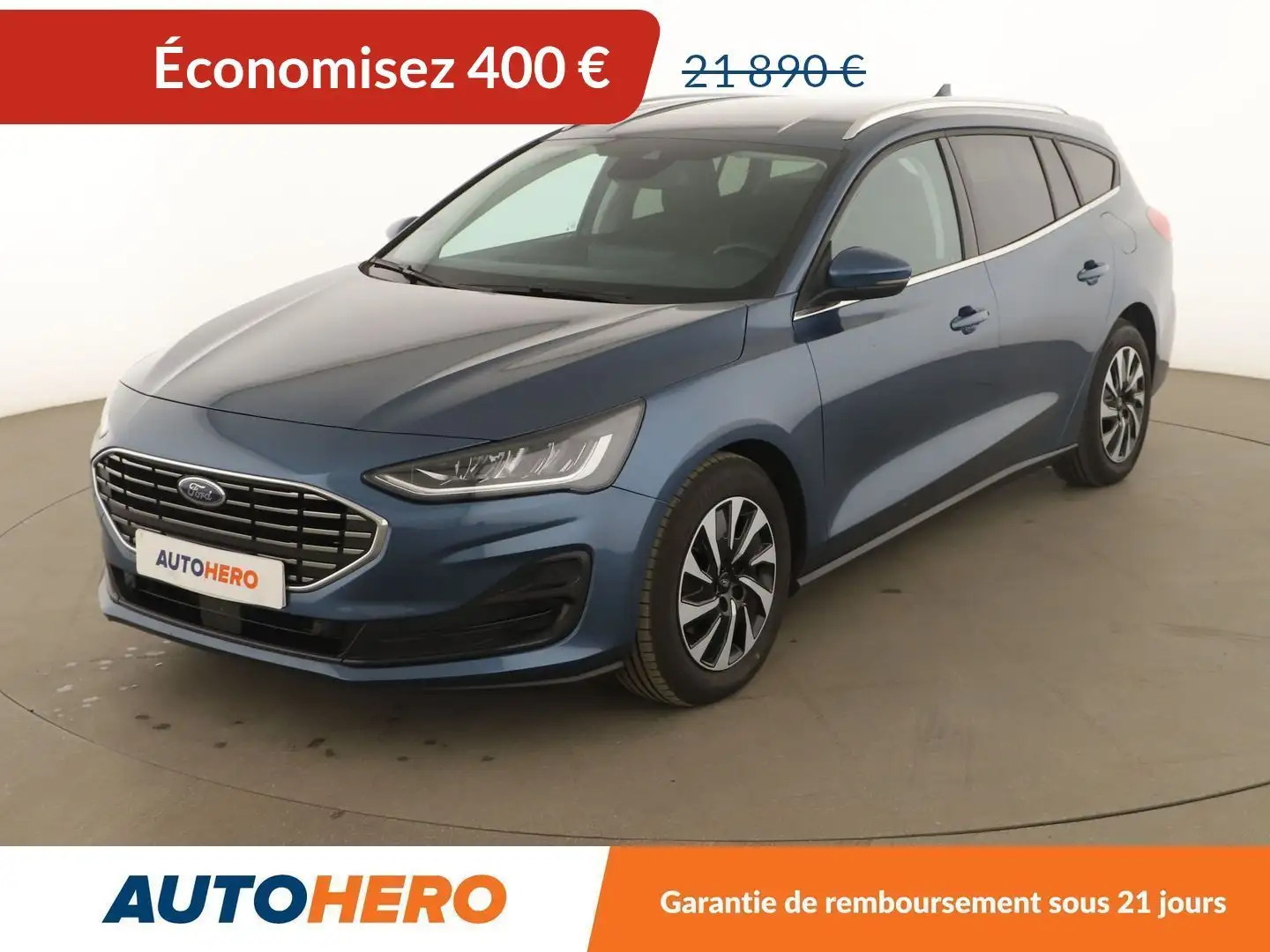 Ford Focus SW 1.0 Flexifuel MHEV Titanium X Business BVA Blau - 1