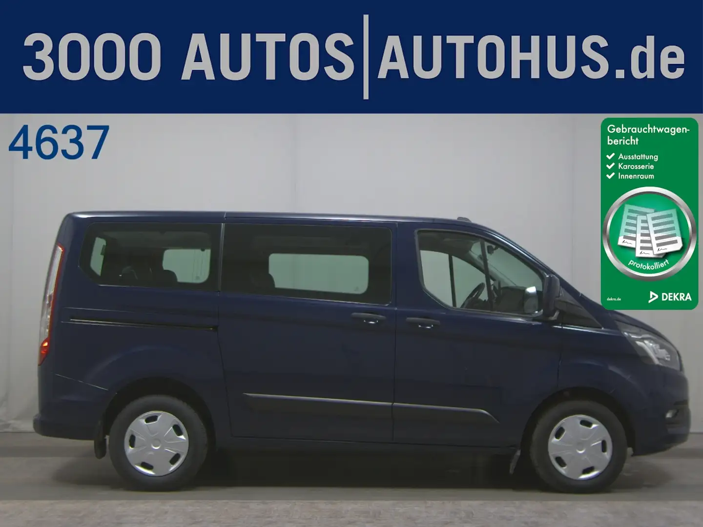 Ford Transit Custom 2.0 TDCi Trend 8-Sitze Navi PDC Blau - 1