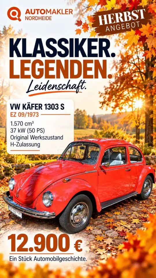 Volkswagen Käfer VW 1303 S - gepflegter Zustand - TÜV Neu 2025, foto 1