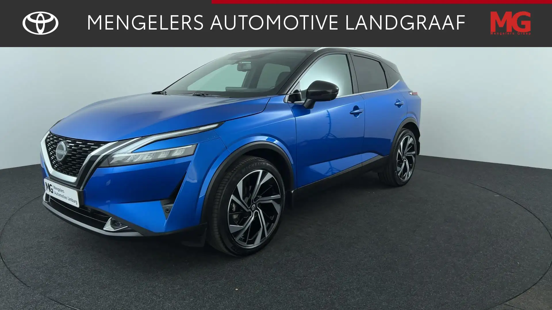 Nissan Qashqai 1.3 MHEV Xtronic Tekna Plus afneembare trekhaak Bleu - 1