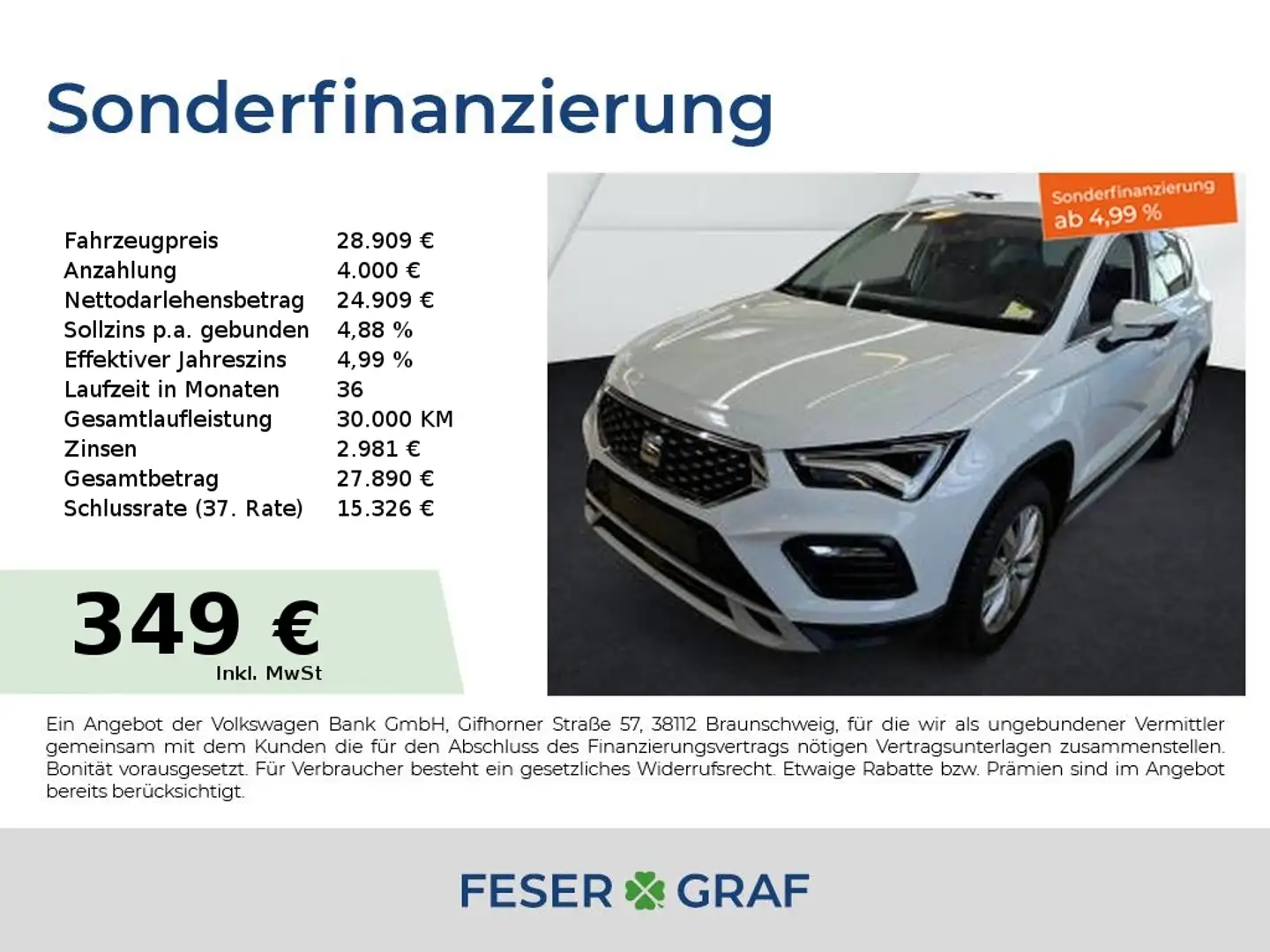 SEAT Ateca X-Perience 1.5 TSI 7-Gang-DSG Weiß - 1