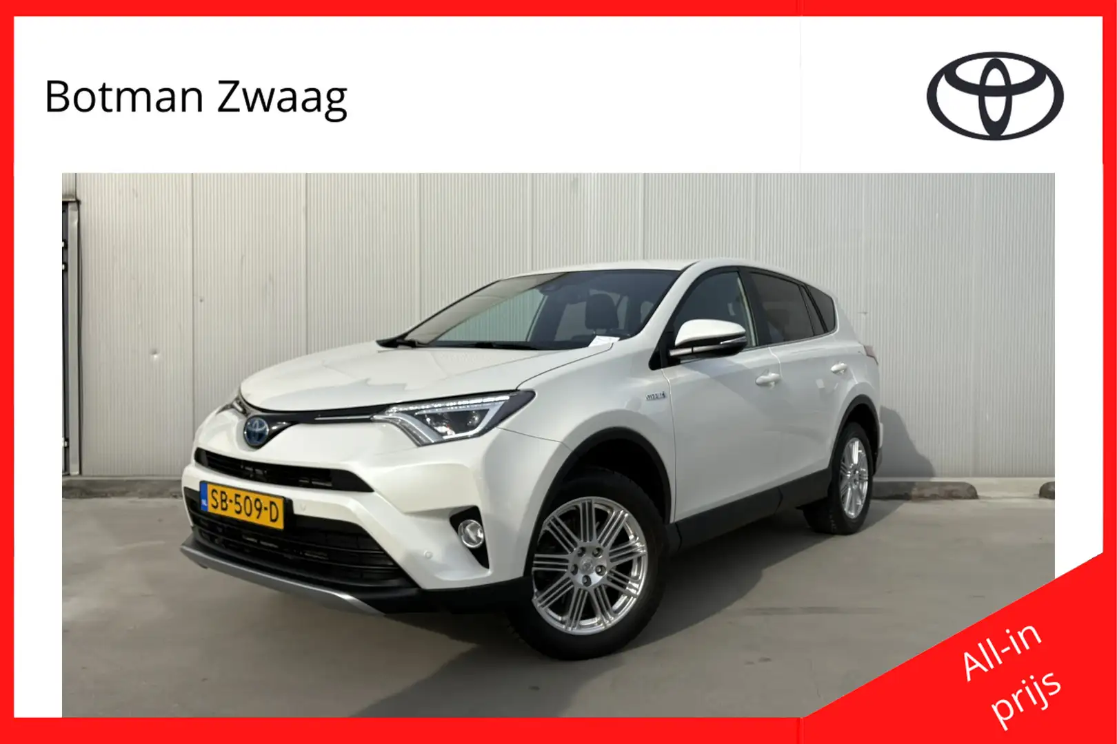 Toyota RAV 4 2.5 Hybrid AWD Style Trekhaak | Trekgewicht 1.650 Wit - 1