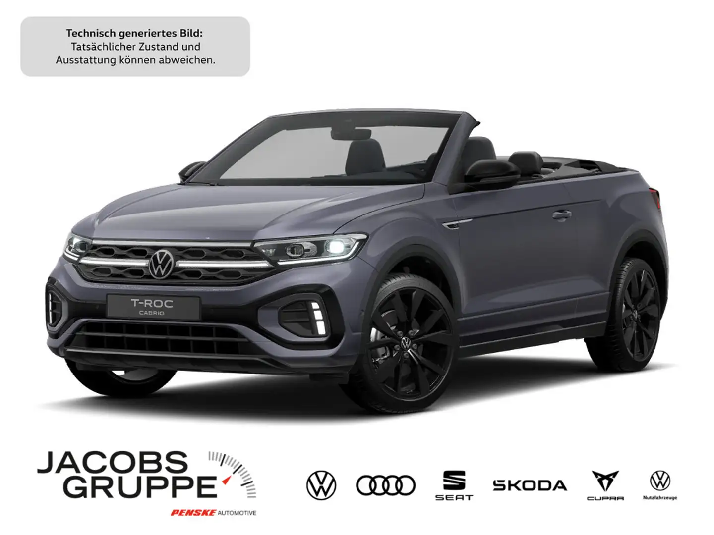 Volkswagen T-Roc Cabriolet 1.5 TSI R-Line "Black Style" Grau - 1