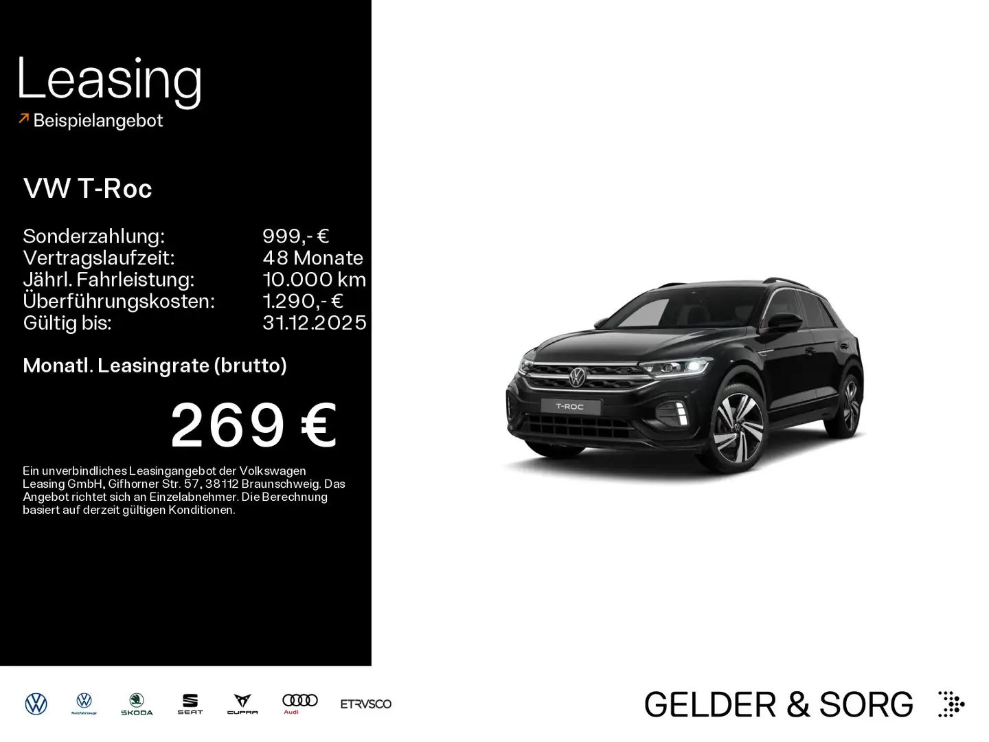 Volkswagen T-Roc 1.5 l TSI R-Line IQ.DRIVE*18Z*NAVI*RFK Nero - 1