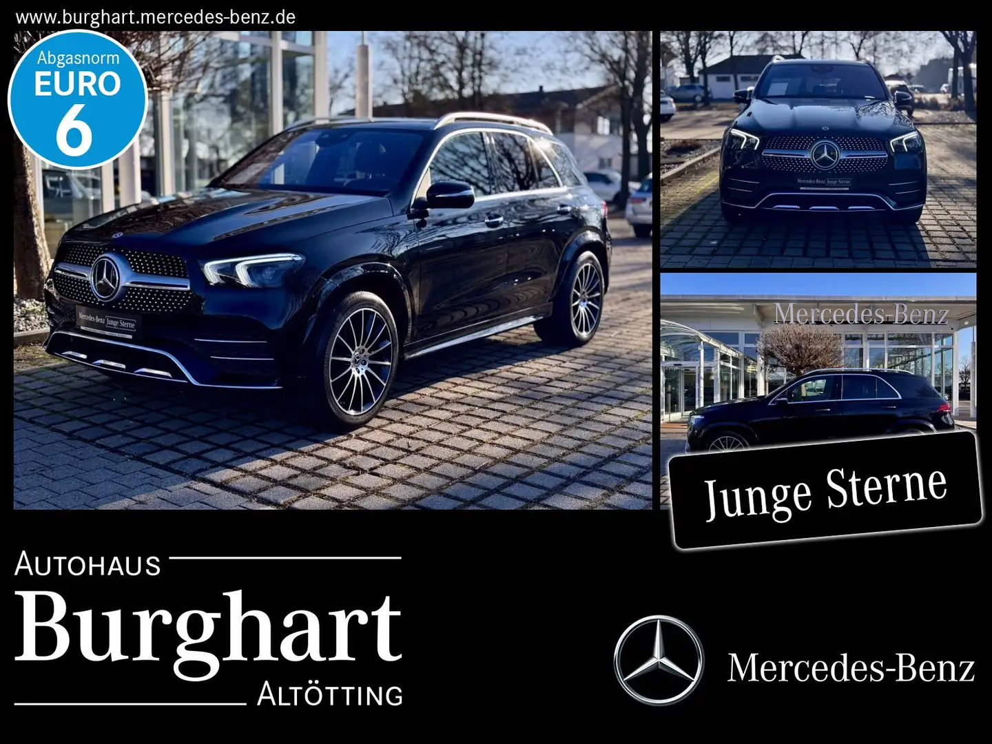 Mercedes-Benz GLE 350 GLE 350 e 4M AMG Line PanoDach/Fahrassistenz/AHK Schwarz - 1