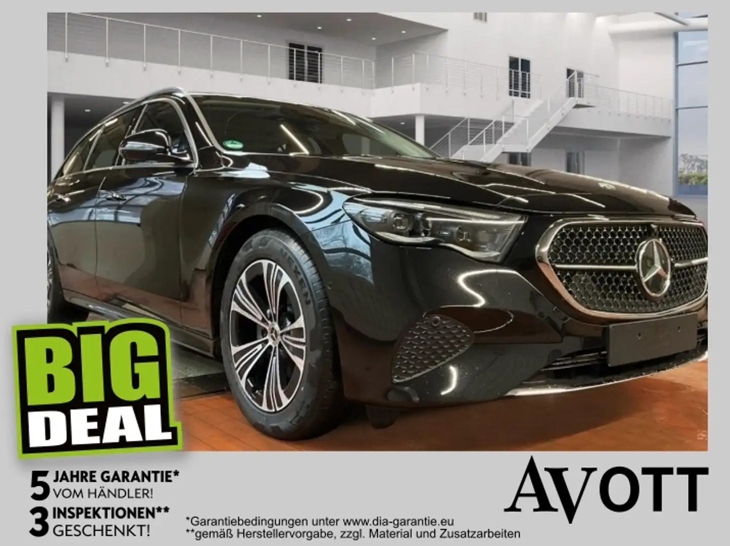 Mercedes-Benz E 220 dT 4MATIC Schwarz - 1