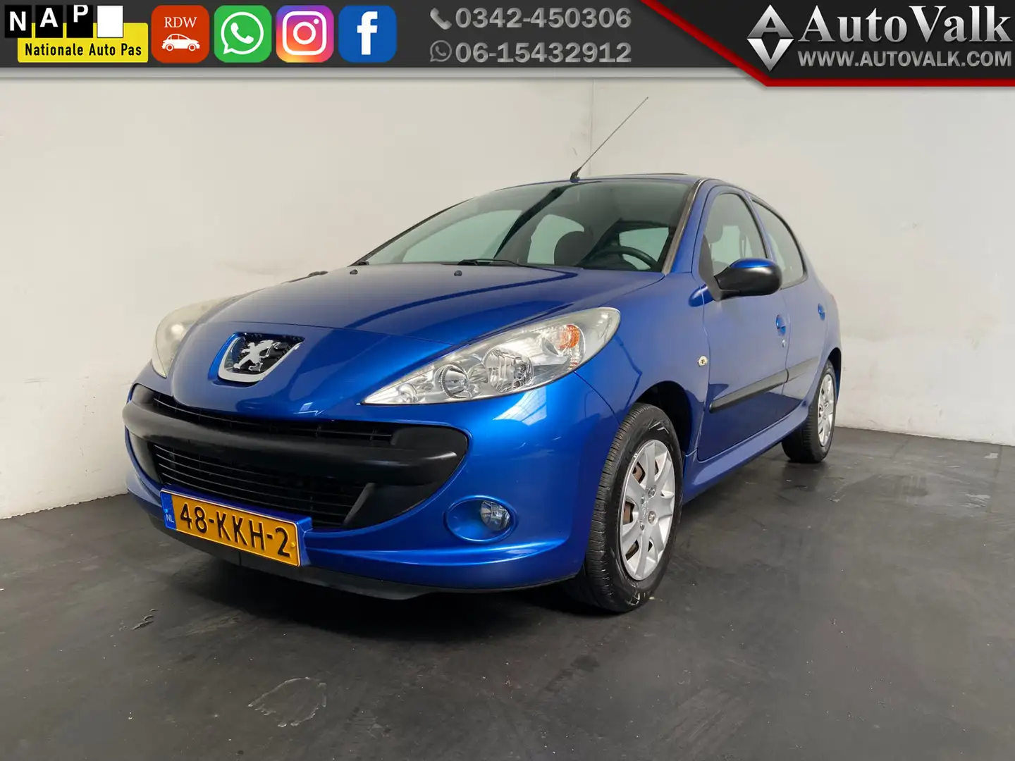 Peugeot 206 + 1.1 XS. Open Dak! Blau - 1