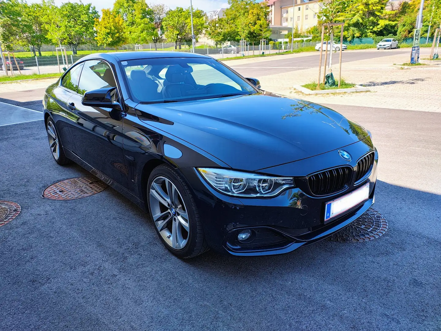 BMW 420 d Sport Line - Leder, LED, Navi, M-Fahrwerk Schwarz - 1