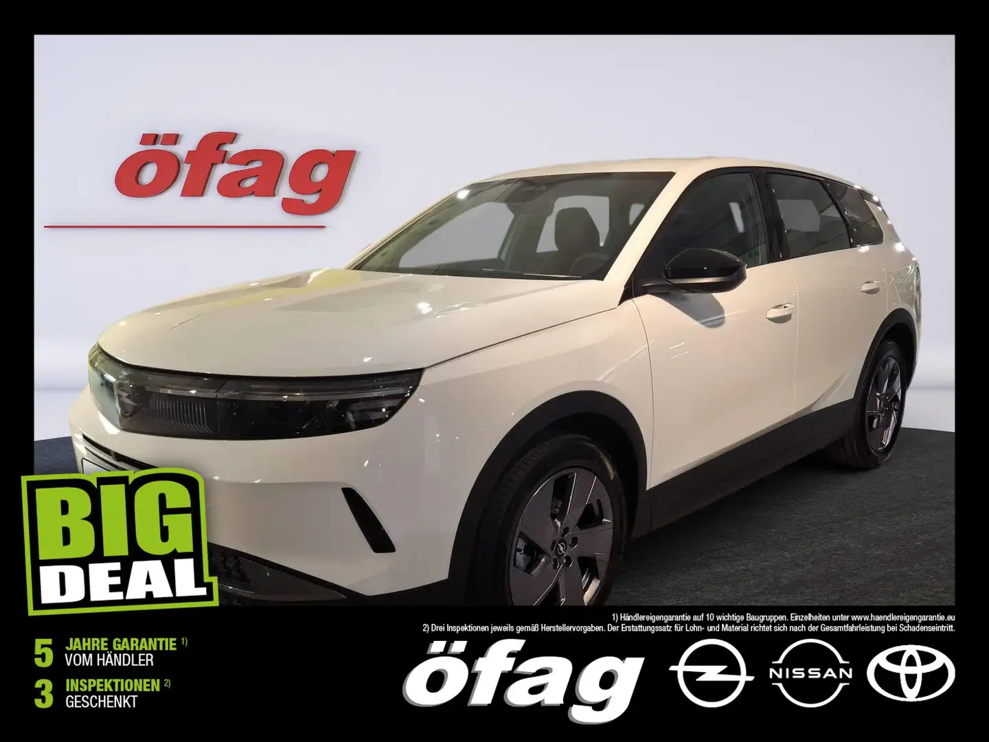 Opel Grandland 1.2 MHEV Edition Aut. LED+Klima-Aut. Weiß - 1